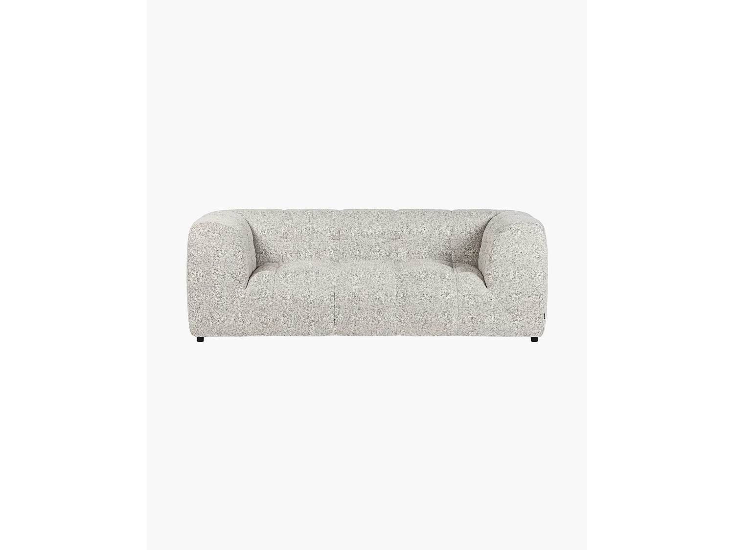 Bolbi Sofa 2-Sitzer, plüschiges Design, Clay Grey Mélange