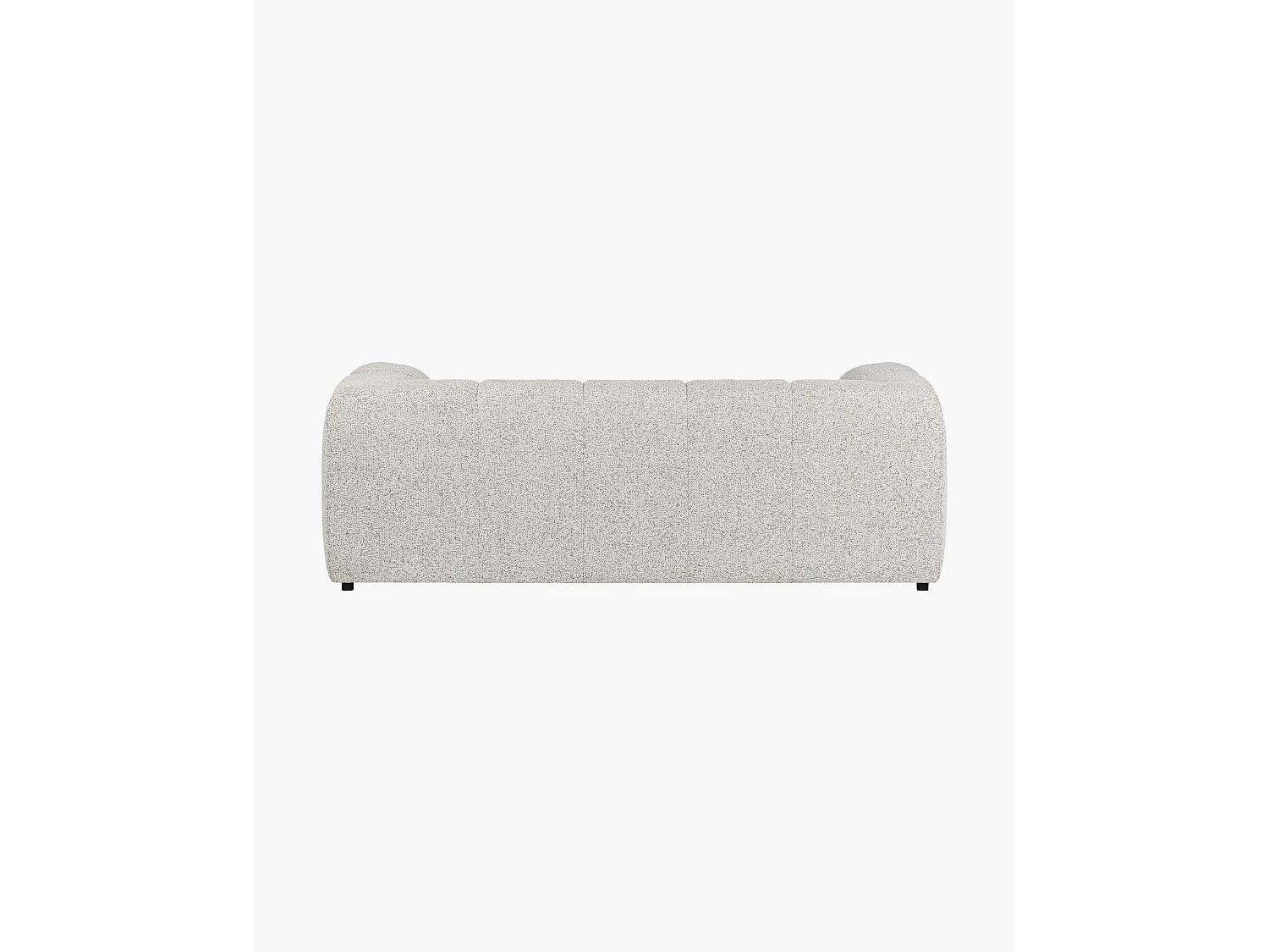 Bolbi Sofa 2-Sitzer, plüschiges Design, Clay Grey Mélange