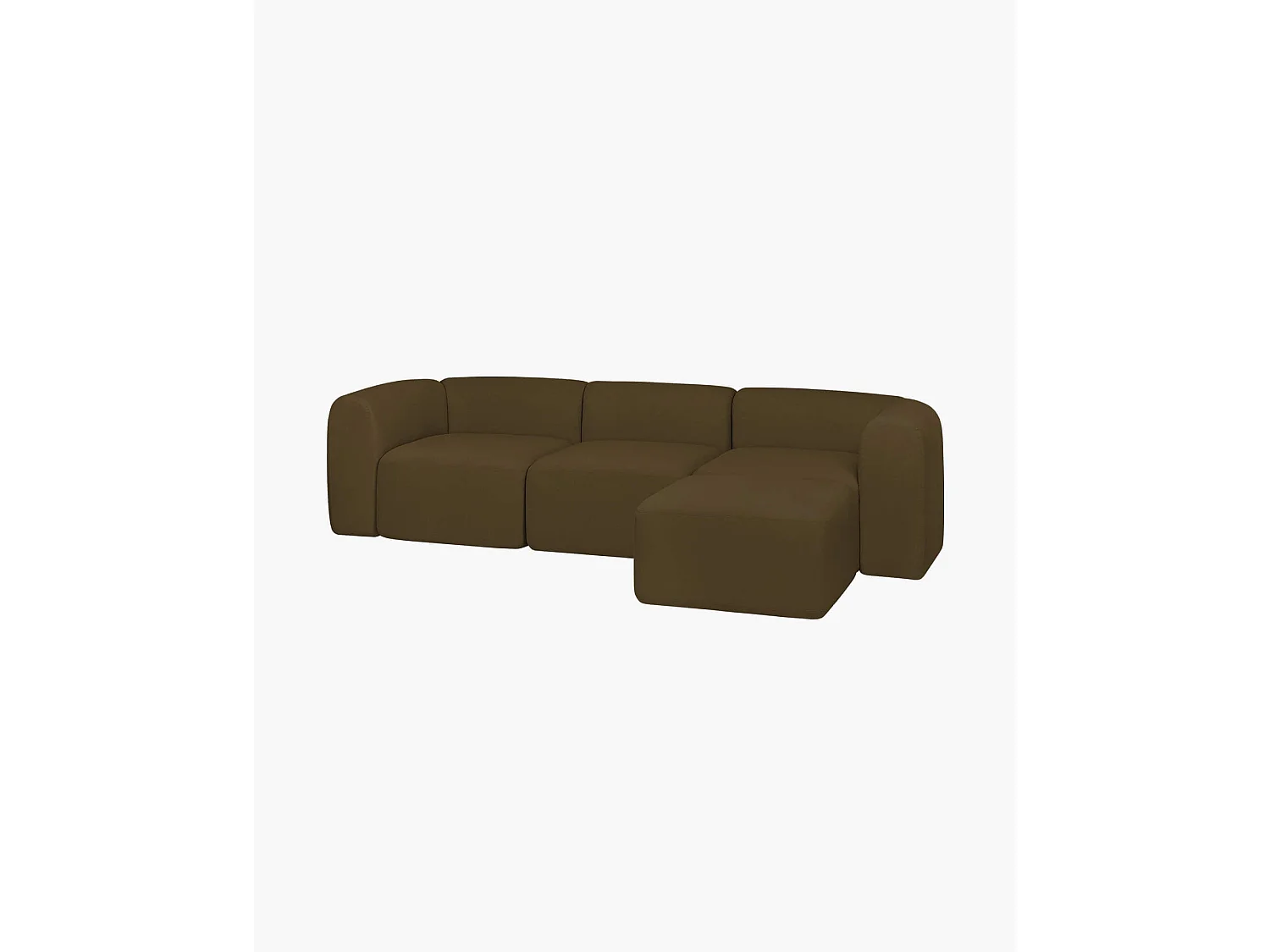 Flom Ecksofa 3‑Sitzer - modernes, modulares Sofa in Gold Olive