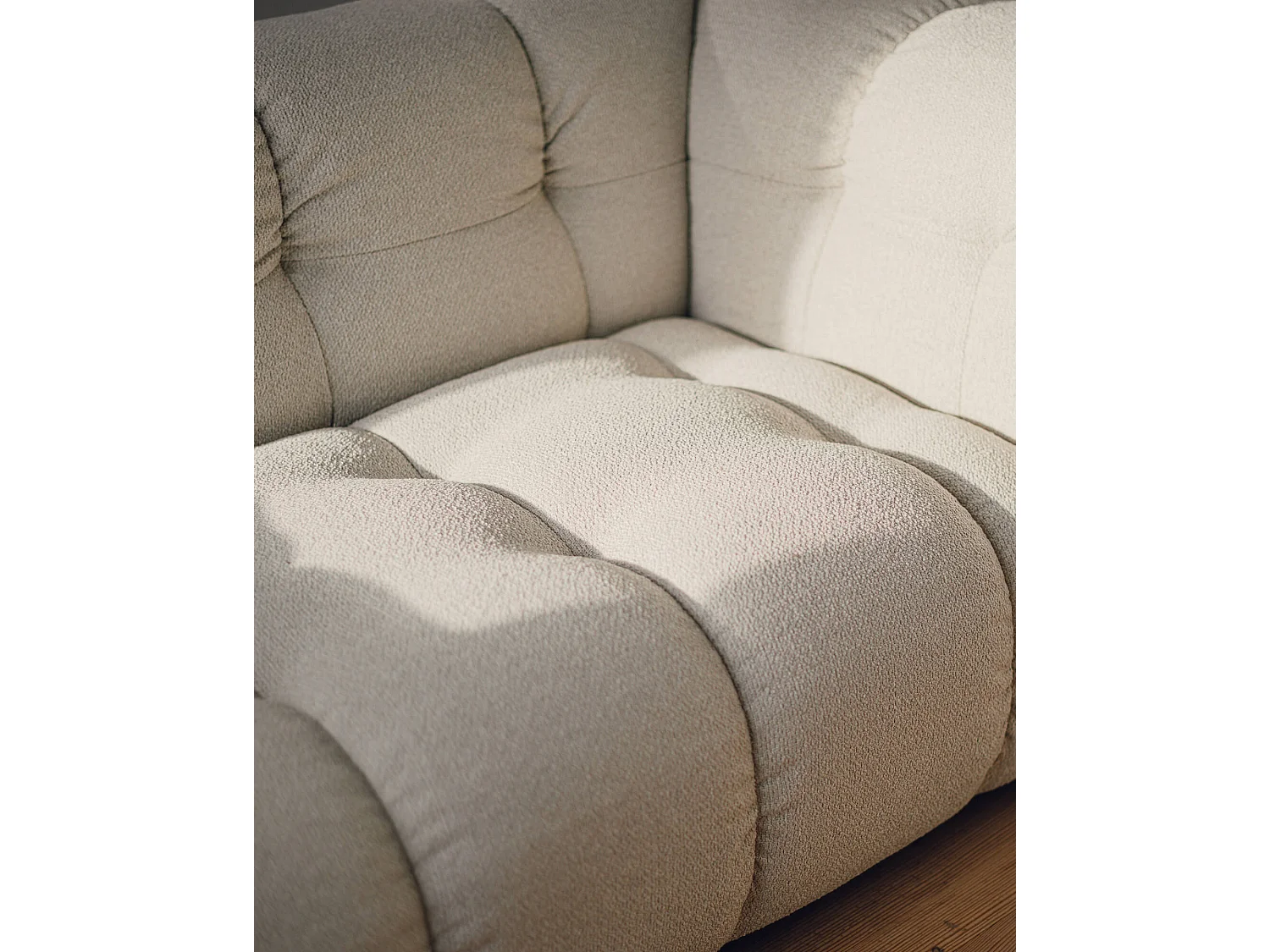 Bolbi Sofa 2-Sitzer - Chocolate Brown Bouclé, 234 x 107 x 79 cm