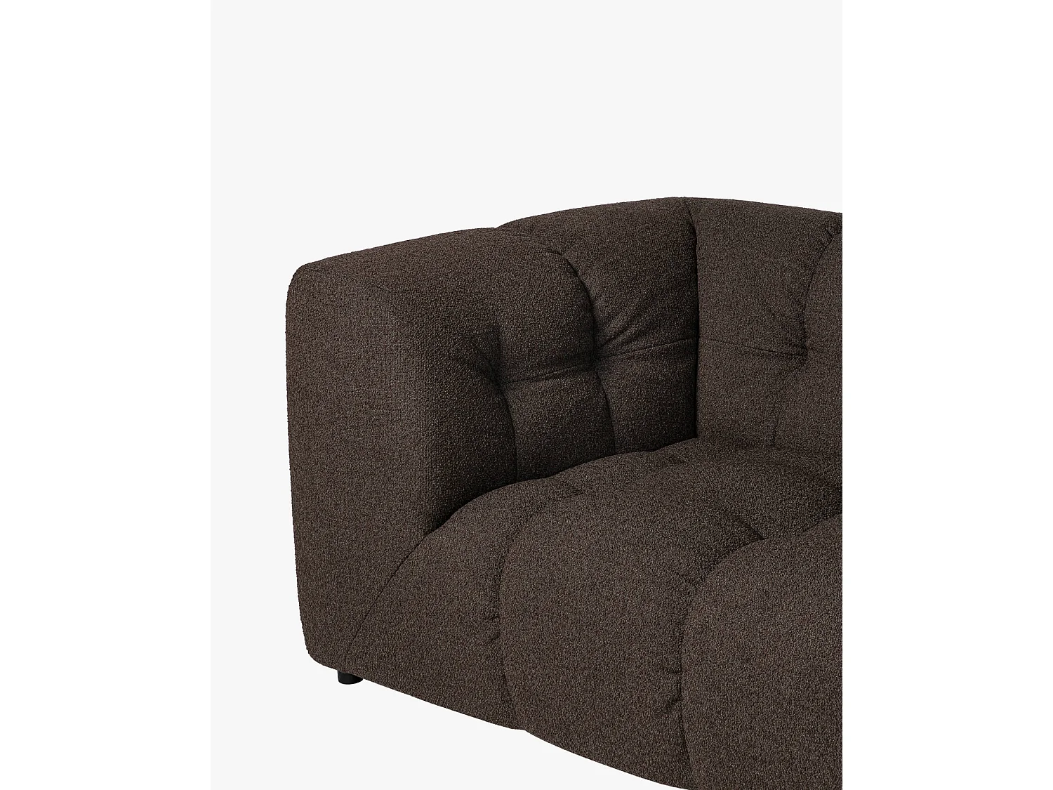 Bolbi Sofa 2-Sitzer - Chocolate Brown Bouclé, 234 x 107 x 79 cm