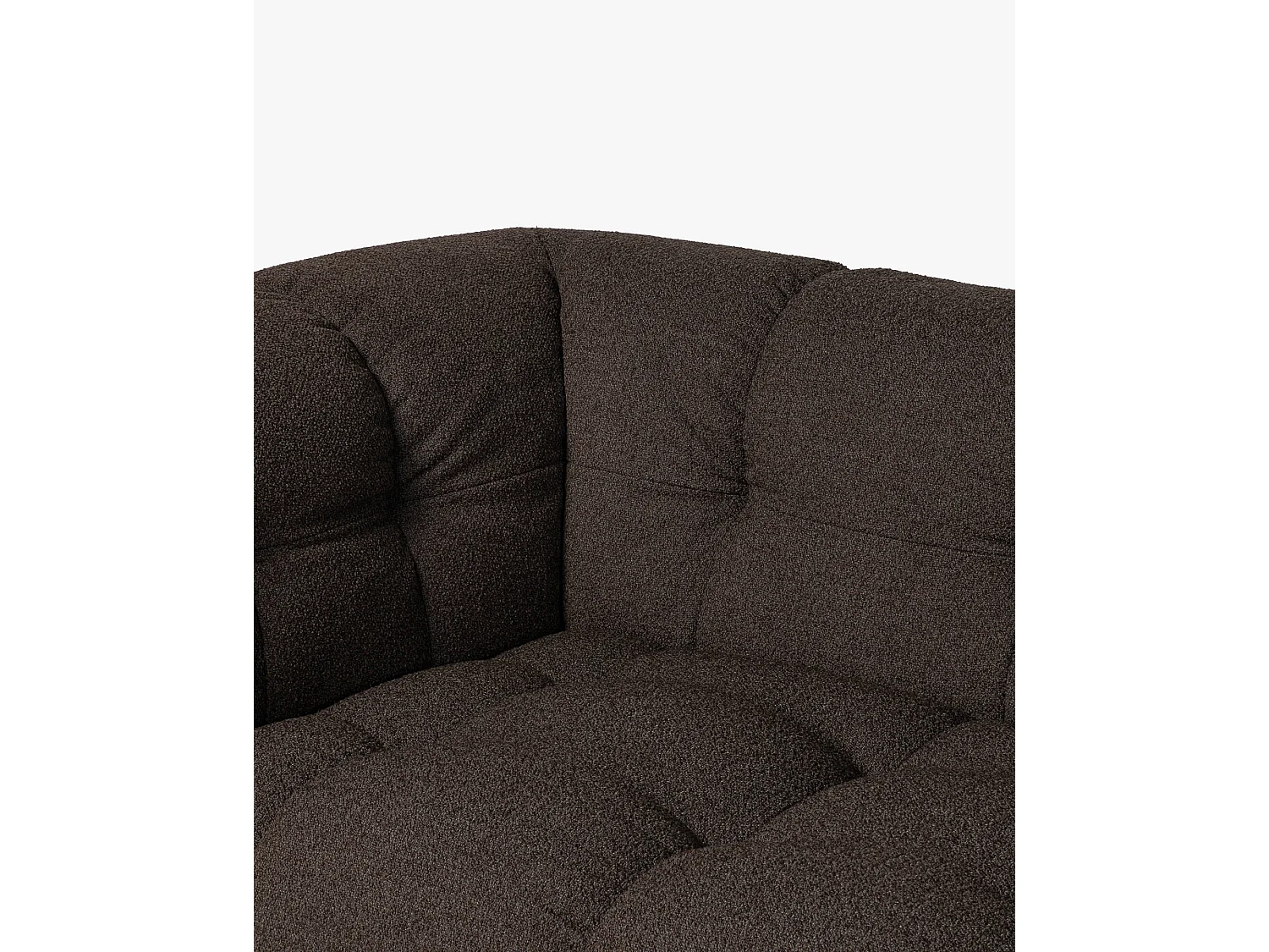Bolbi Sofa 2-Sitzer - Chocolate Brown Bouclé, 234 x 107 x 79 cm