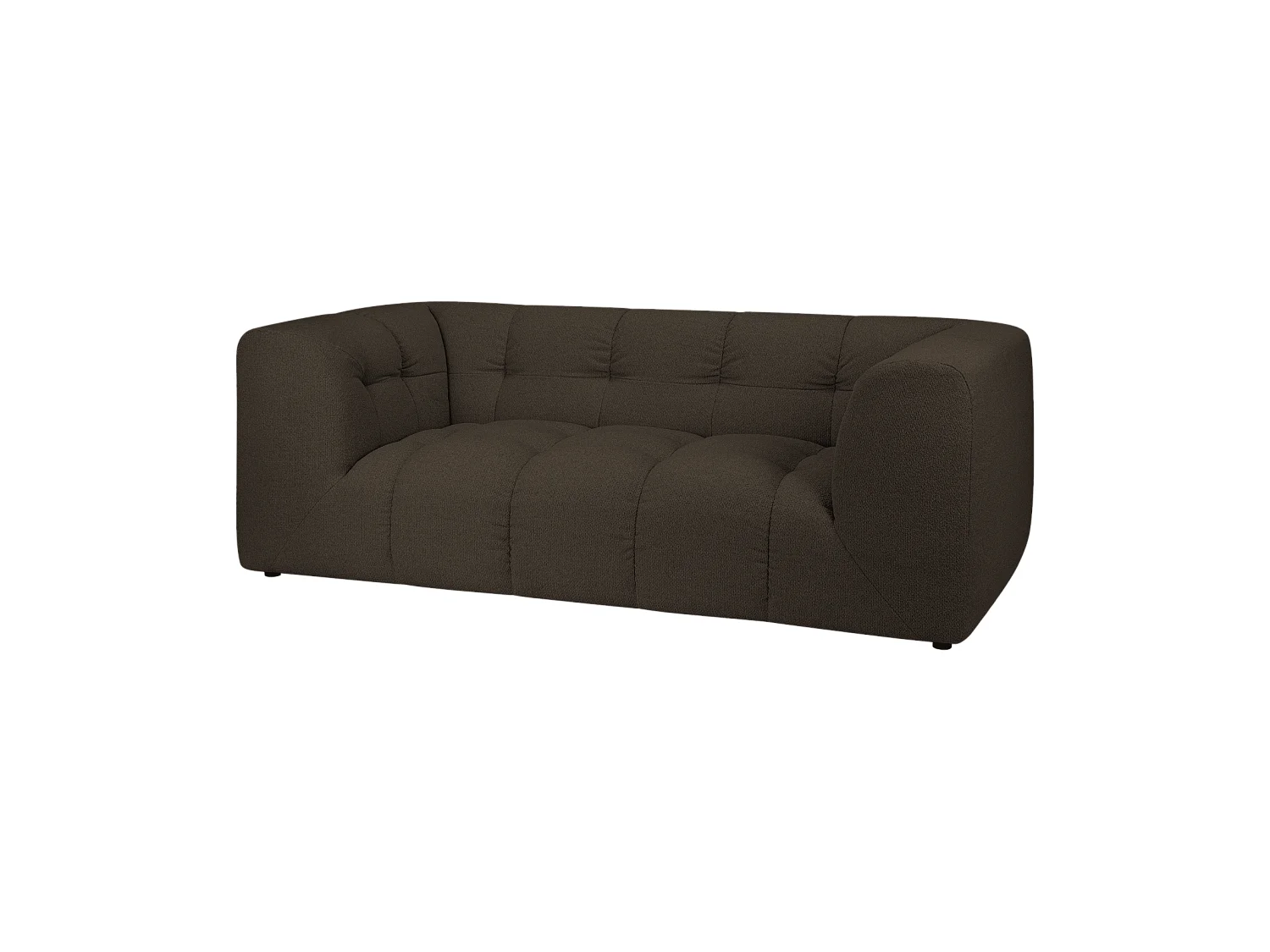 Bolbi Sofa 2-Sitzer - Chocolate Brown Bouclé, 234 x 107 x 79 cm