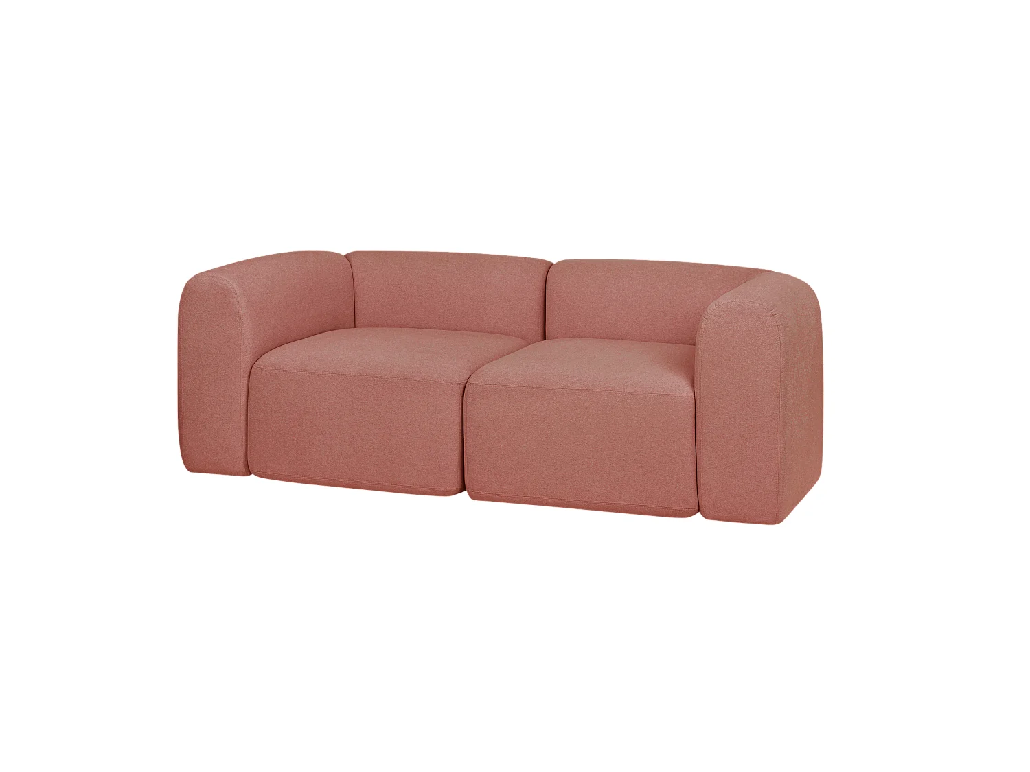 Flom Sofa 2-Sitzer, Pink Clay, 193 x 96,5 x 68 cm