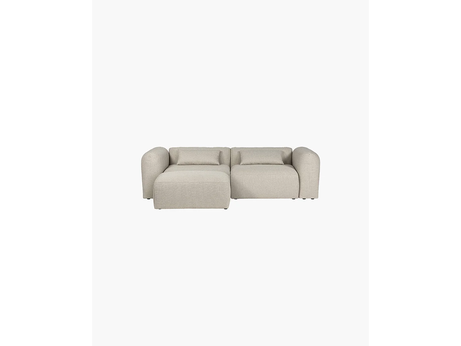 Yaro Sofa 3-Sitzer Ecksofa Desert Beige Bouclé