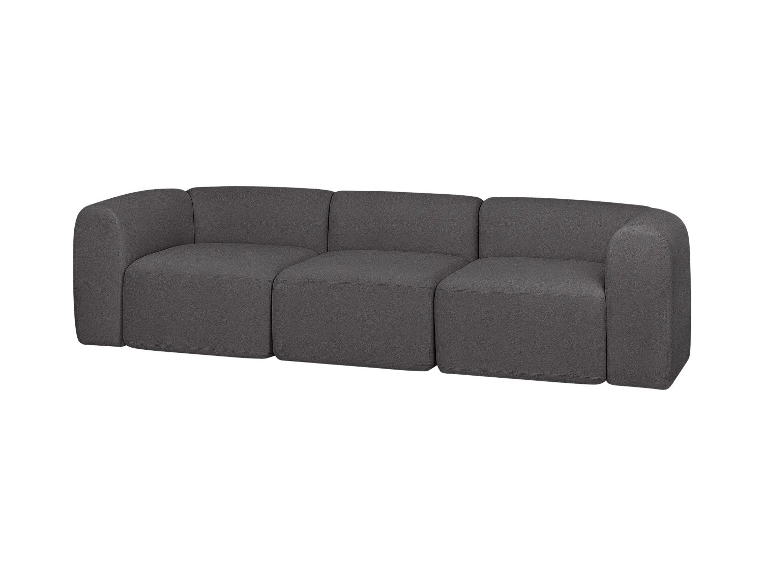 Flom Sofa 3-Sitzer - modernes, weiches Club-Sofa, Fog Grey