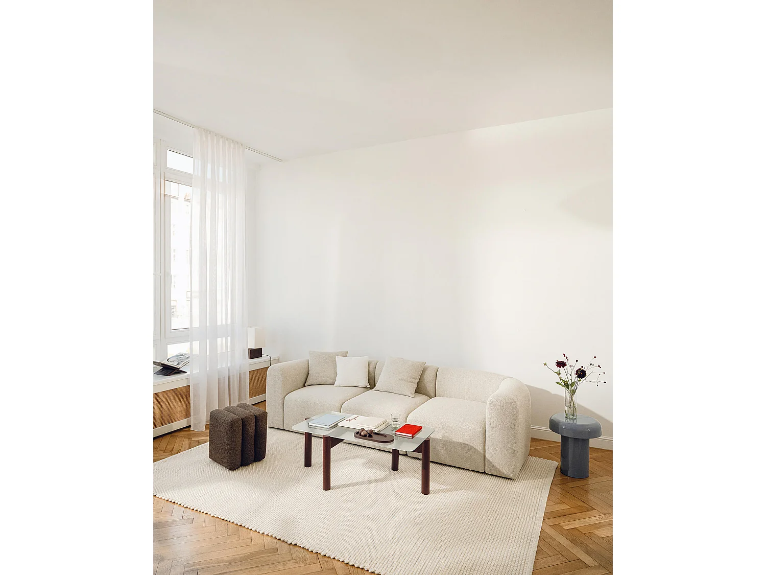 Flom Sofa 2-Sitzer bouclé Desert Beige, 193 x 96,5 cm