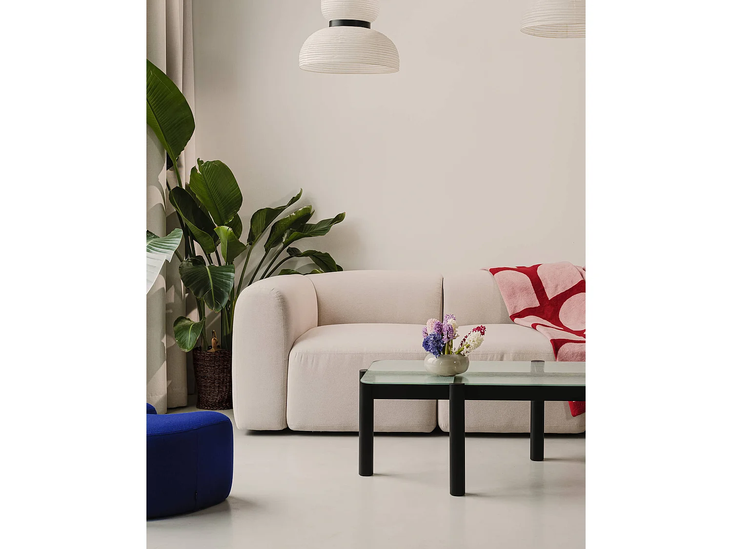 Flom Sofa 2-Sitzer, Pastellblau - 193x96,5x68 cm
