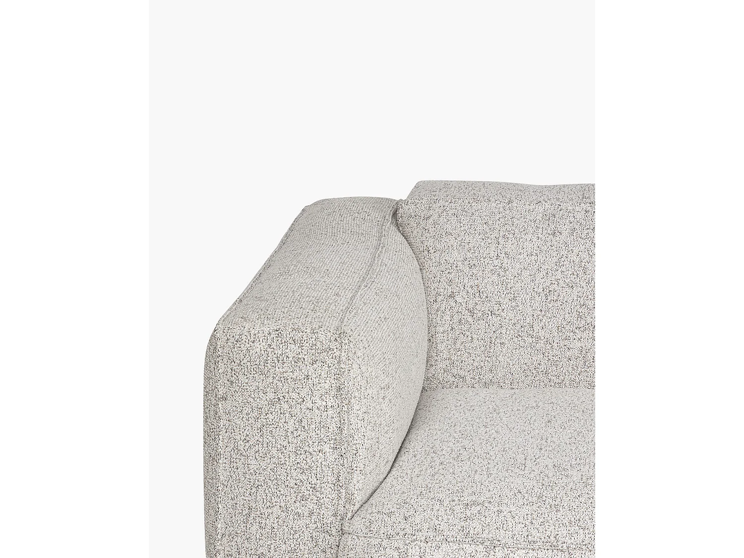 Lobi 3‑Sitzer Sofa noo.ma, Polyesterbezug Clay Grey Mélange