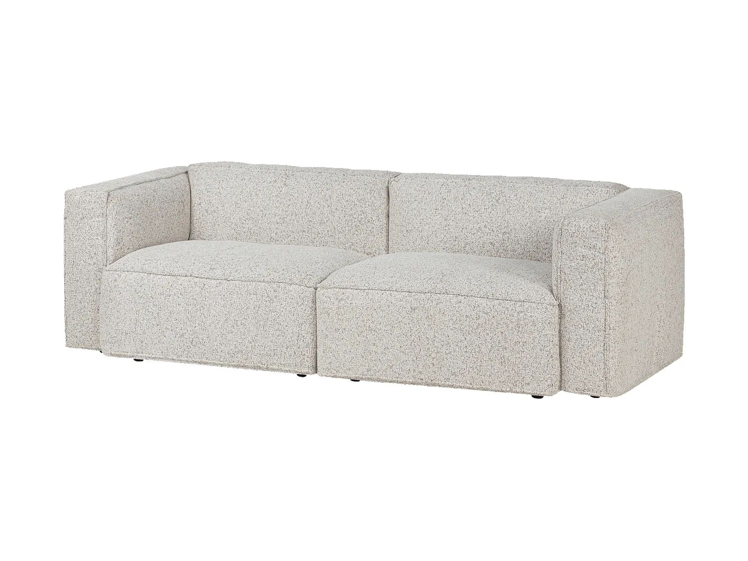 Lobi 3‑Sitzer Sofa noo.ma, Polyesterbezug Clay Grey Mélange