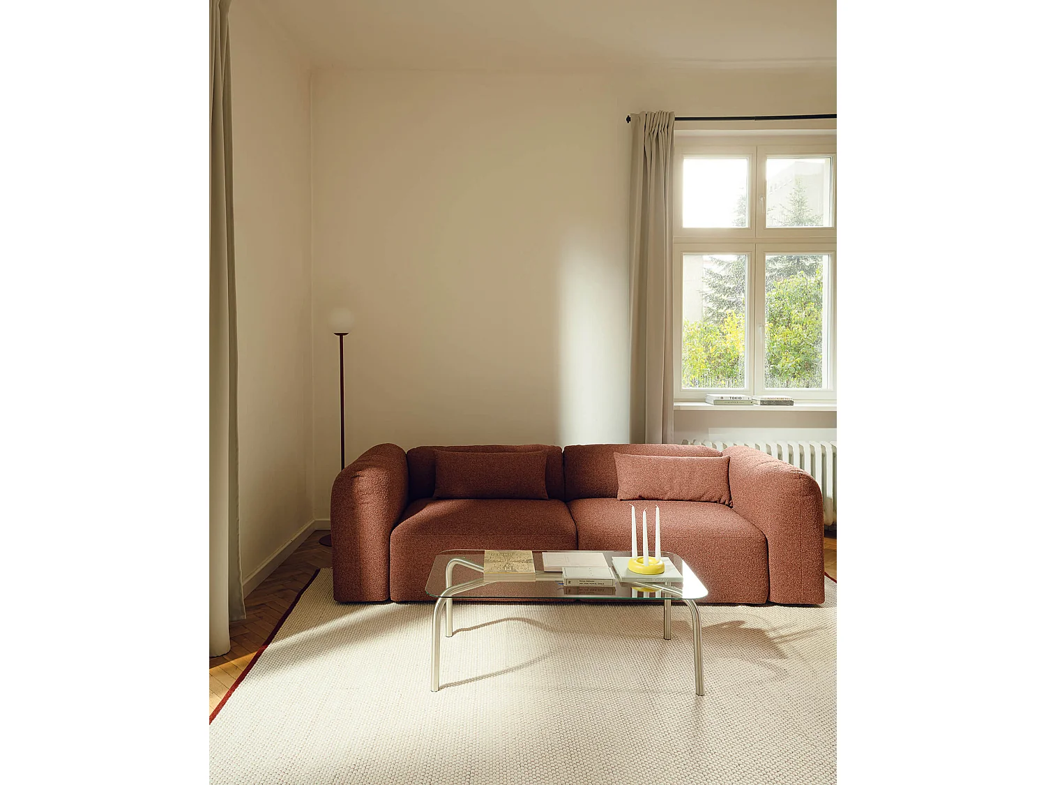 Canapé‑lit Yaro 3 places convertible 140×200, mousse HR et ressorts sinueux