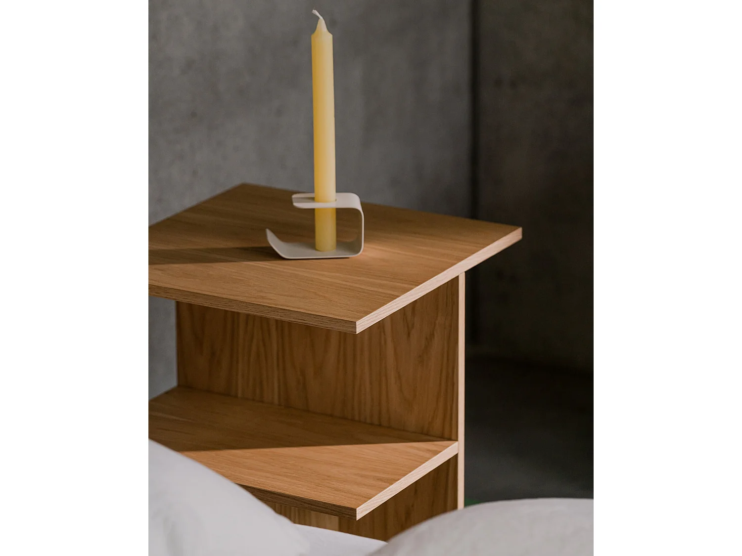 noo.ma eikenhouten opbergkast modern 56,5x36x36 cm onbewerkt