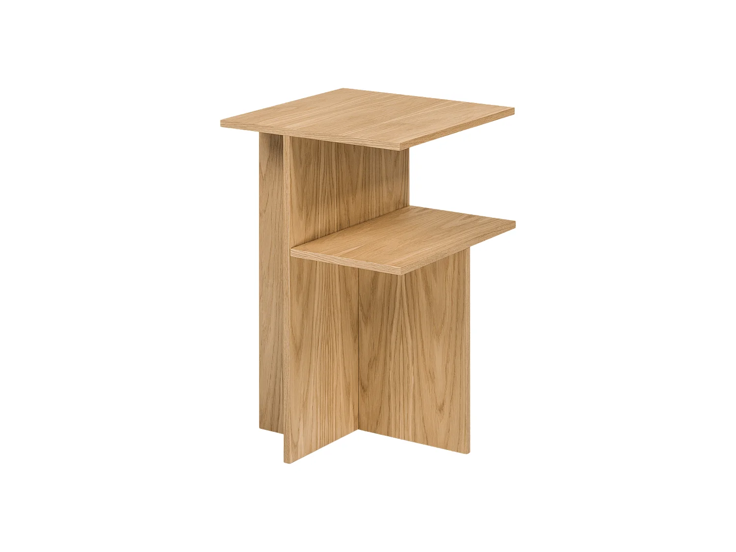 noo.ma eikenhouten opbergkast modern 56,5x36x36 cm onbewerkt