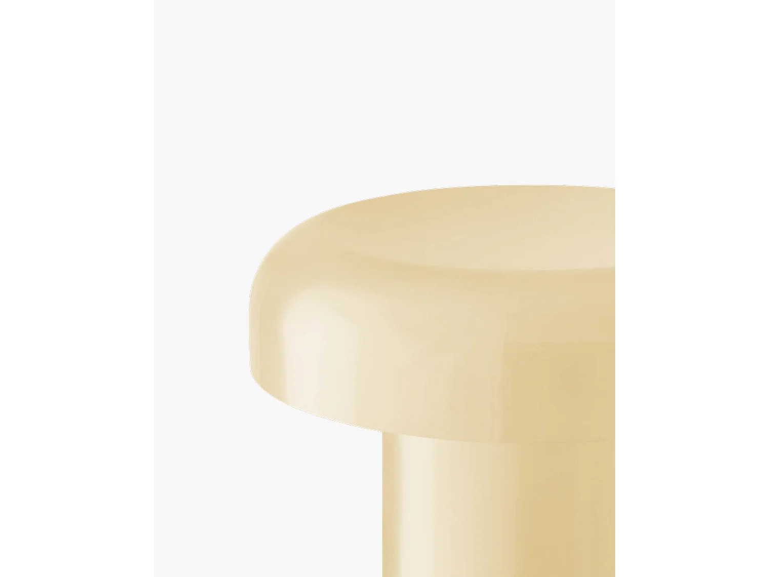 noo.ma Tavolino Miko - design a fungo, metallo lucido