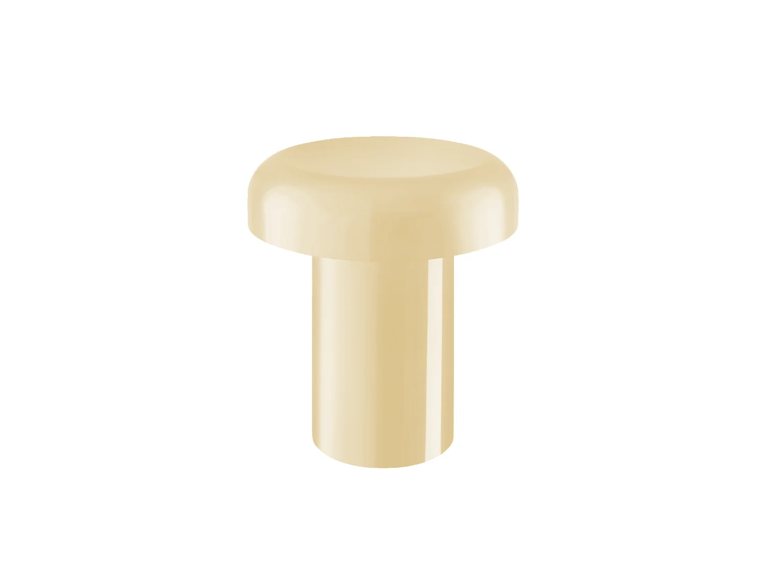 noo.ma Tavolino Miko - design a fungo, metallo lucido