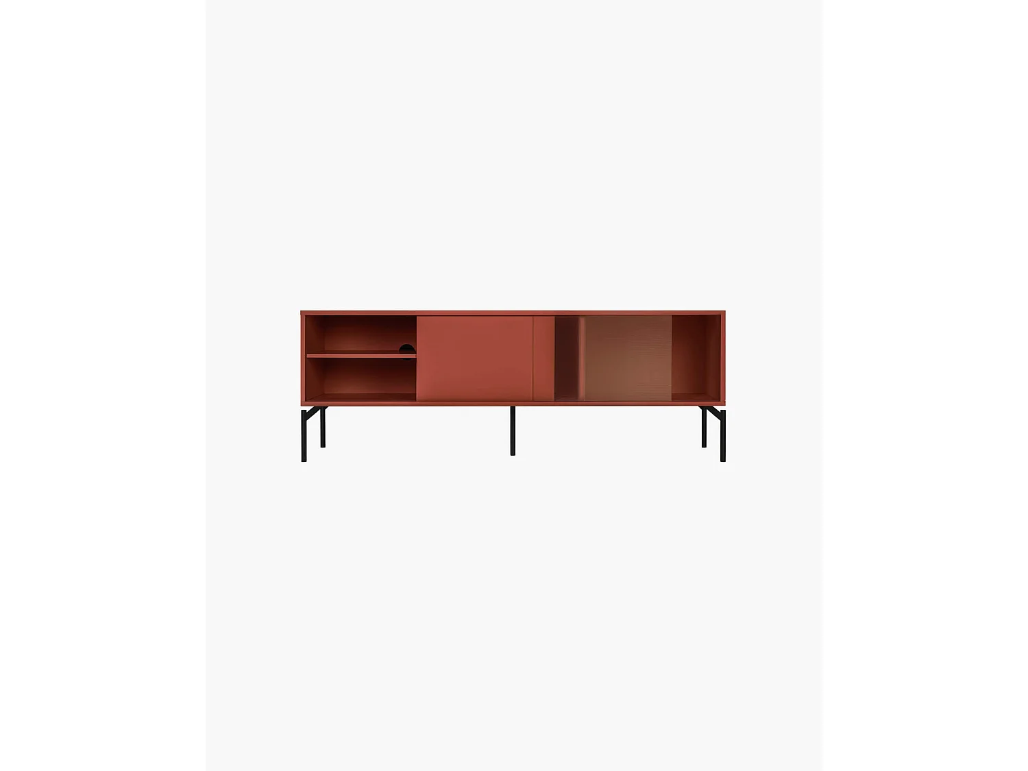 Lobi 4-zits hoekbank, 100% polyester Clay Grey Mélange, 318x154x73,5 cm