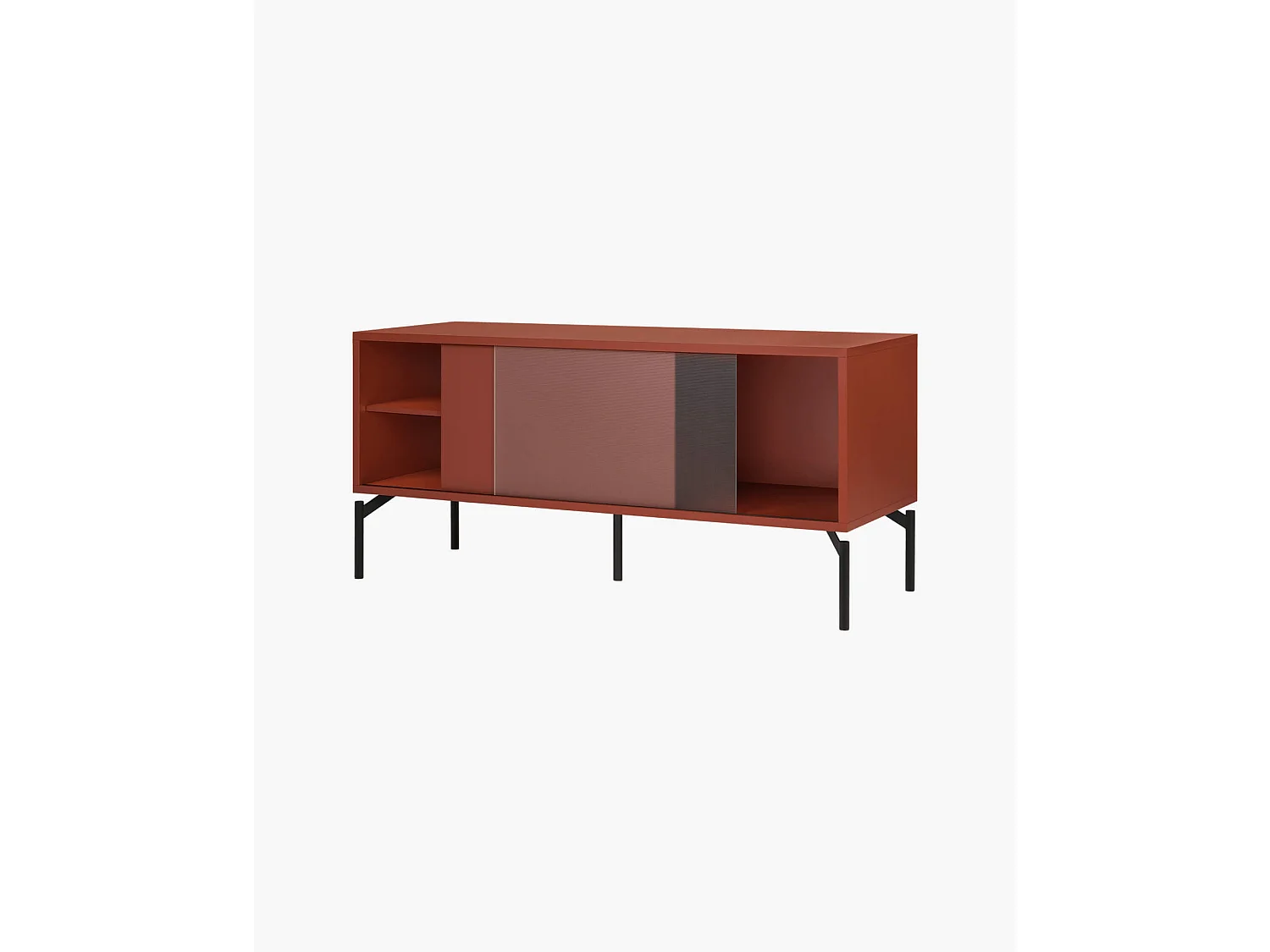 noo.ma opbergkast terracotta blush 116x55x42 cm - modern, met compartimenten