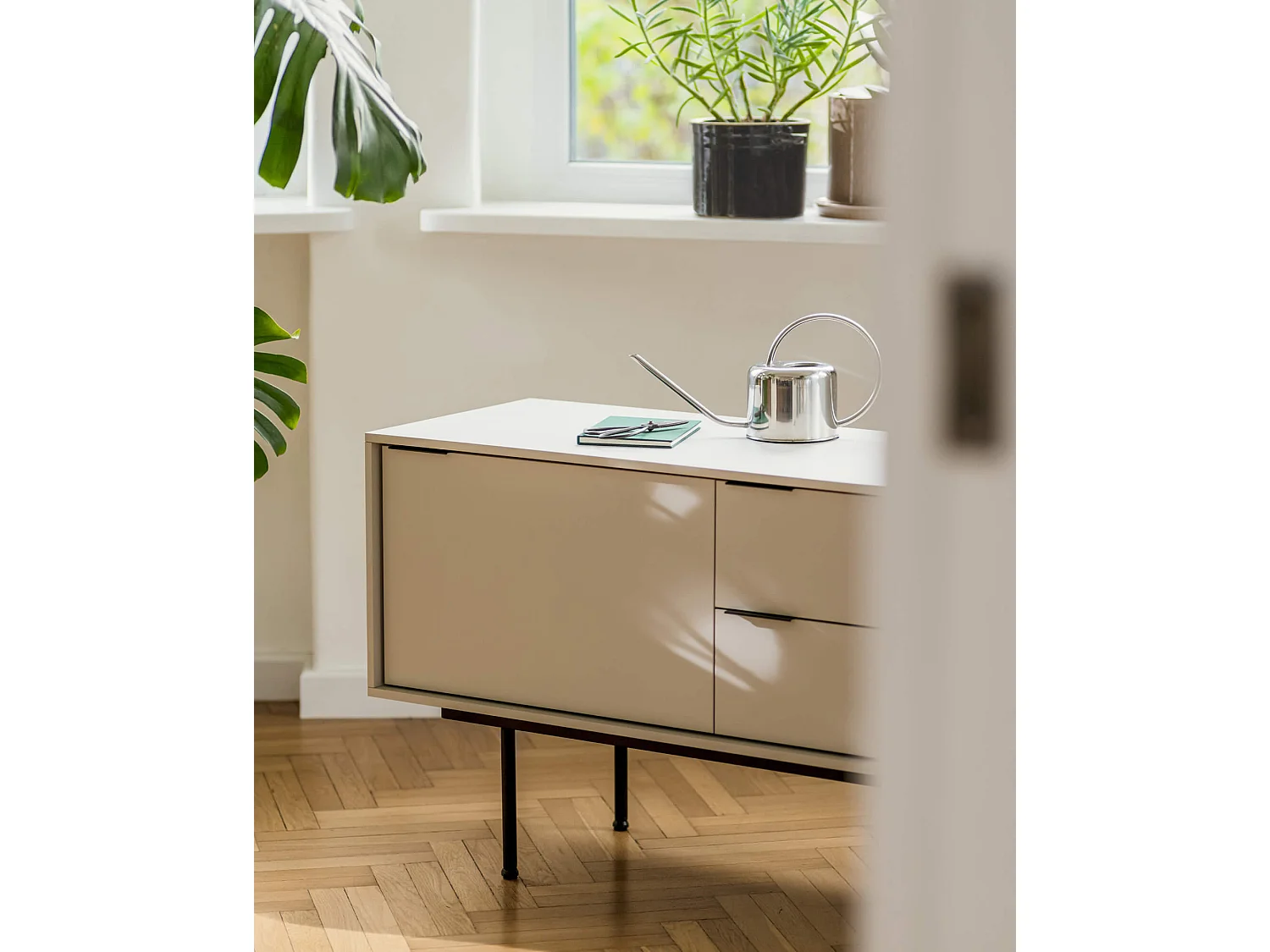 noo.ma Mod - Mobile TV moderno bordeaux 189x61x42 cm