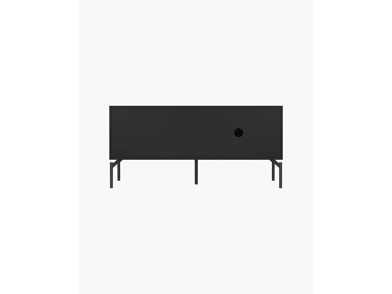 Mobile TV Met Mini nooma - design compatto moderno, vetro strutturato, ripiani divisori