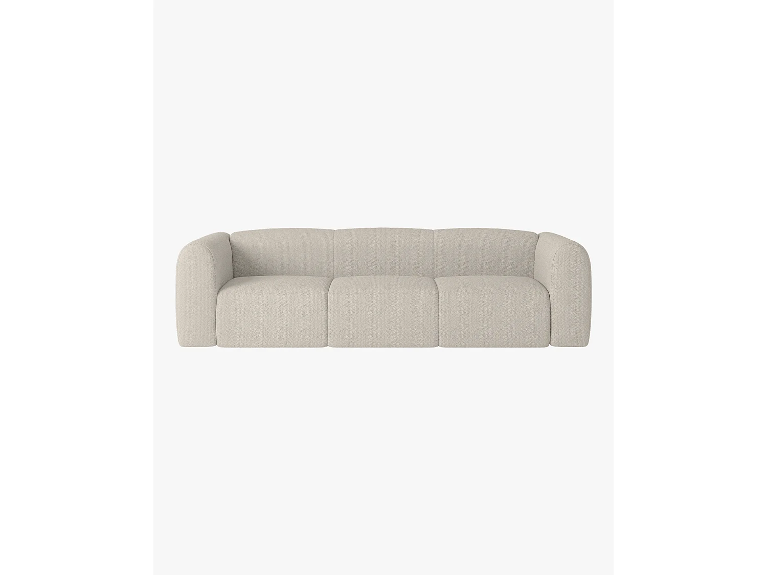 Canapé‑lit Flom 3 places - convertible, bouclé Desert Beige