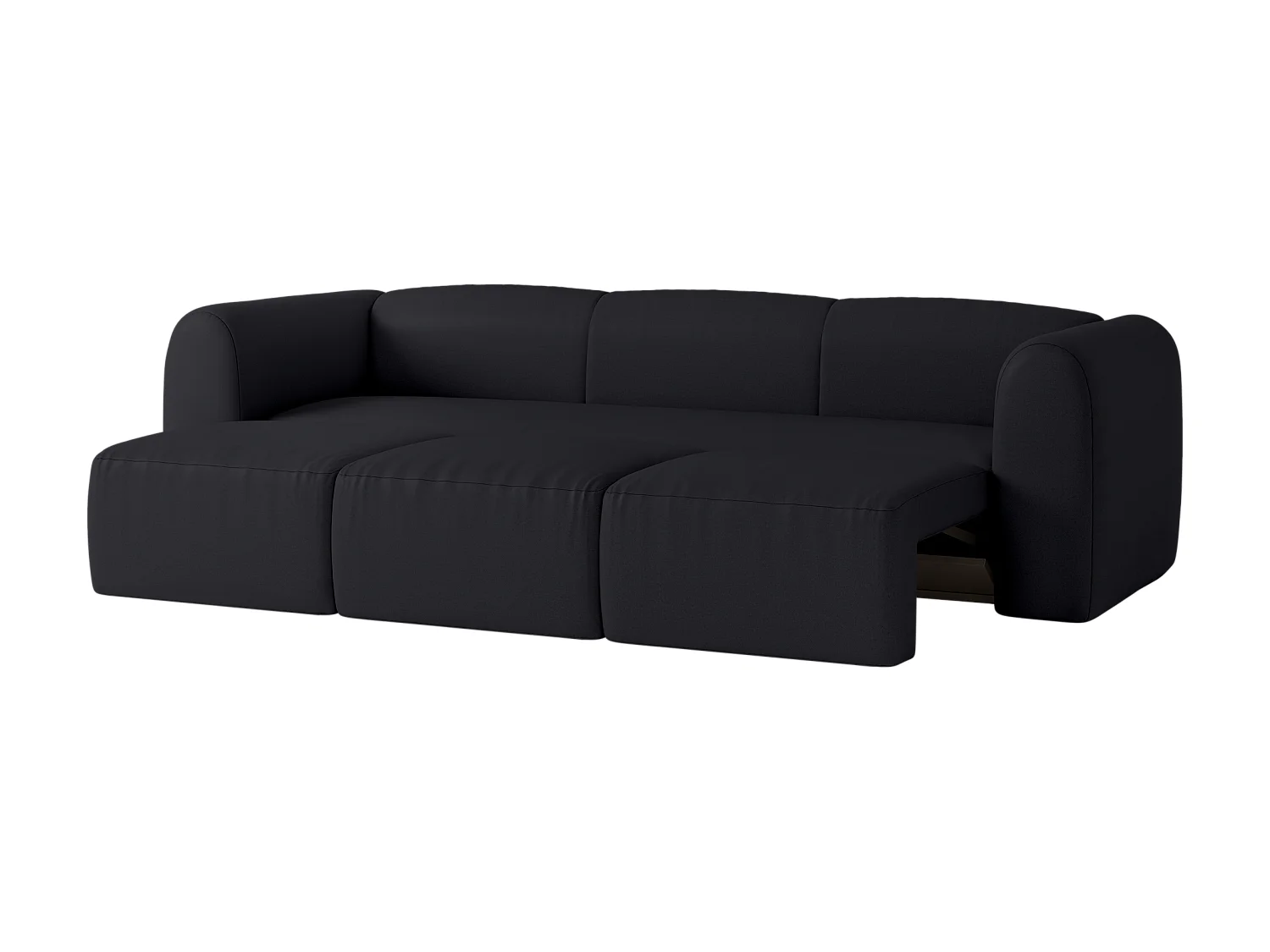 Canapé-lit Flom 3 places, convertible, mécanisme Puma, surface couchage 140 x 200 cm