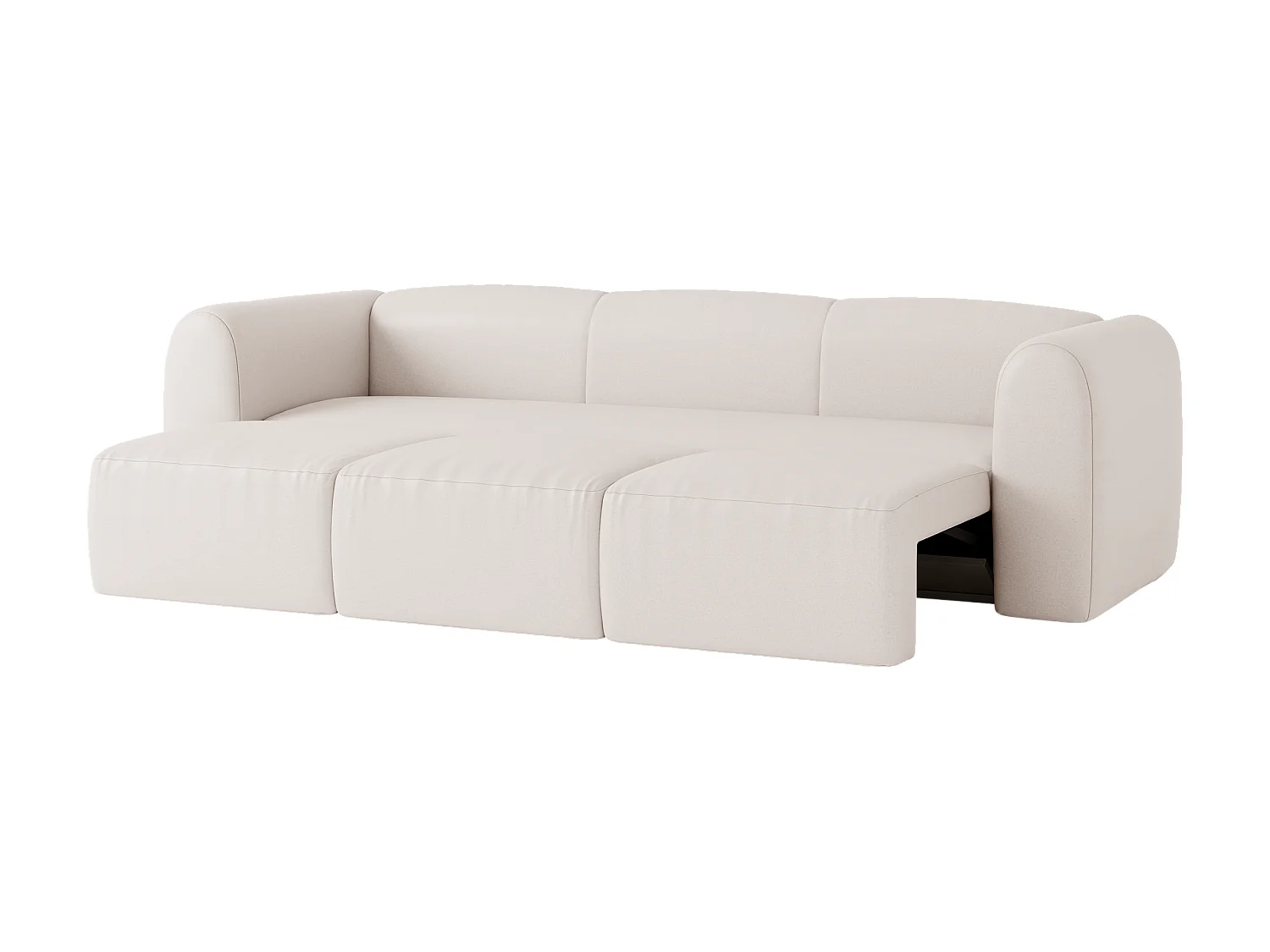Canapé-lit Flom 3 places - style moderne, 140 × 200 cm