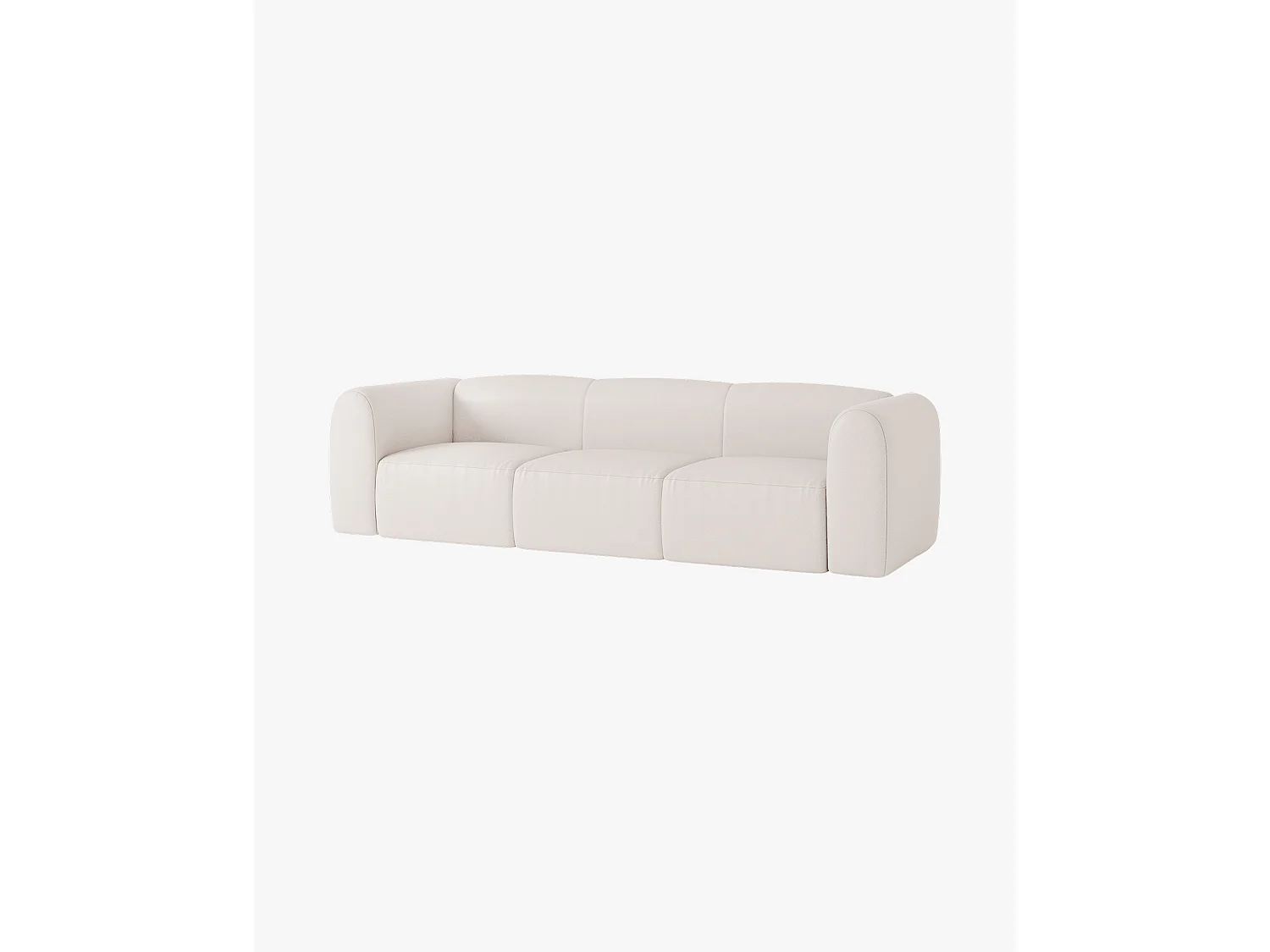 Canapé-lit Flom 3 places - style moderne, 140 × 200 cm