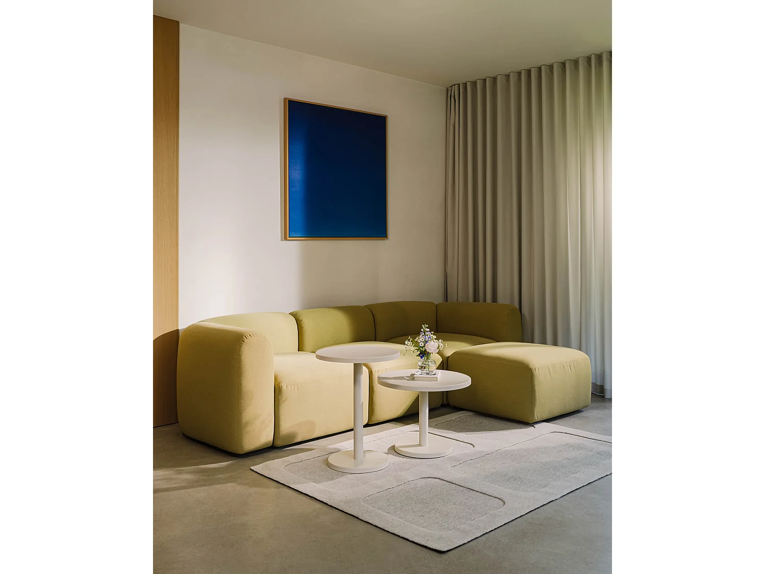 Canapé-lit Flom 3 places - convertible, couchage 140 x 200 cm, rembourrage haute résilience