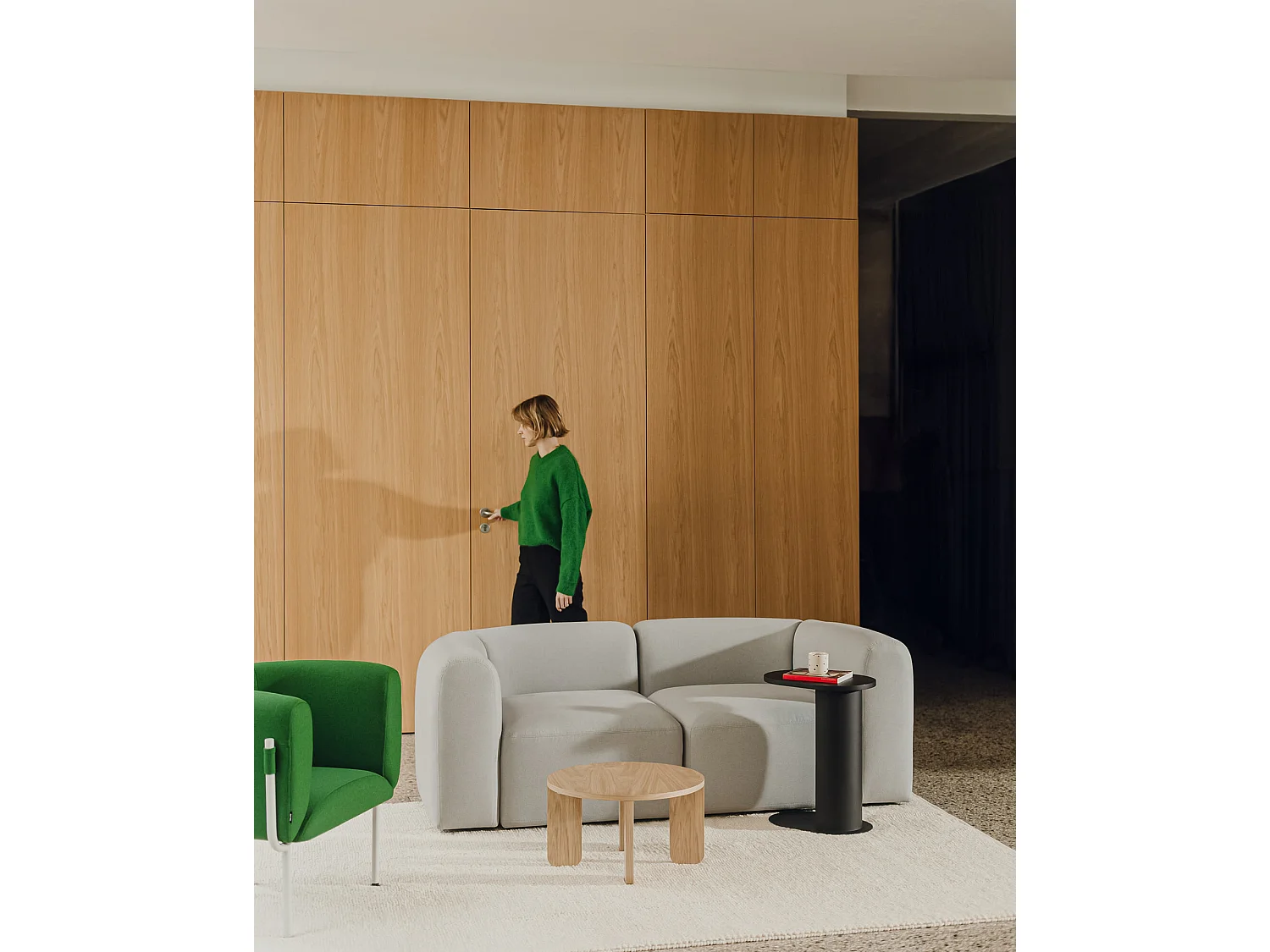 Canapé-lit Flom 3 places - convertible, couchage 140 x 200 cm, rembourrage haute résilience