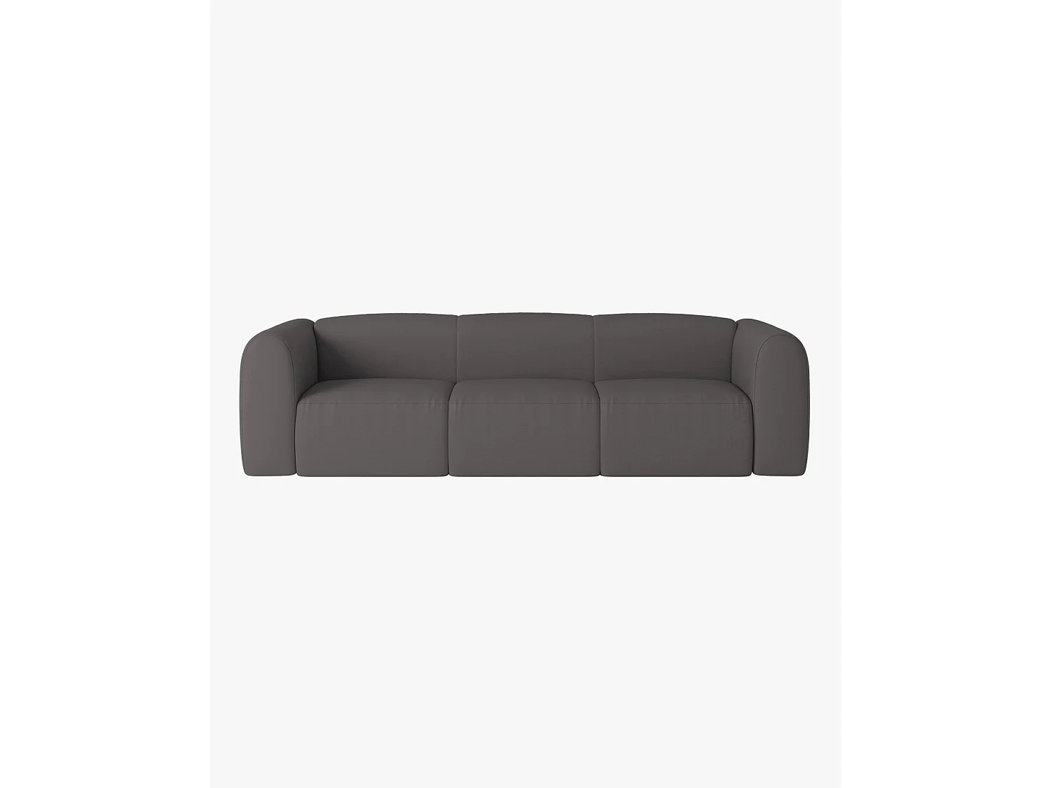 Canapé-lit Flom 3 places convertible, tissu Fog Grey, couchage 140 x 200 cm