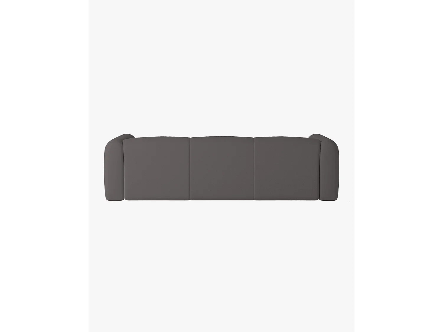 Canapé-lit Flom 3 places convertible, tissu Fog Grey, couchage 140 x 200 cm