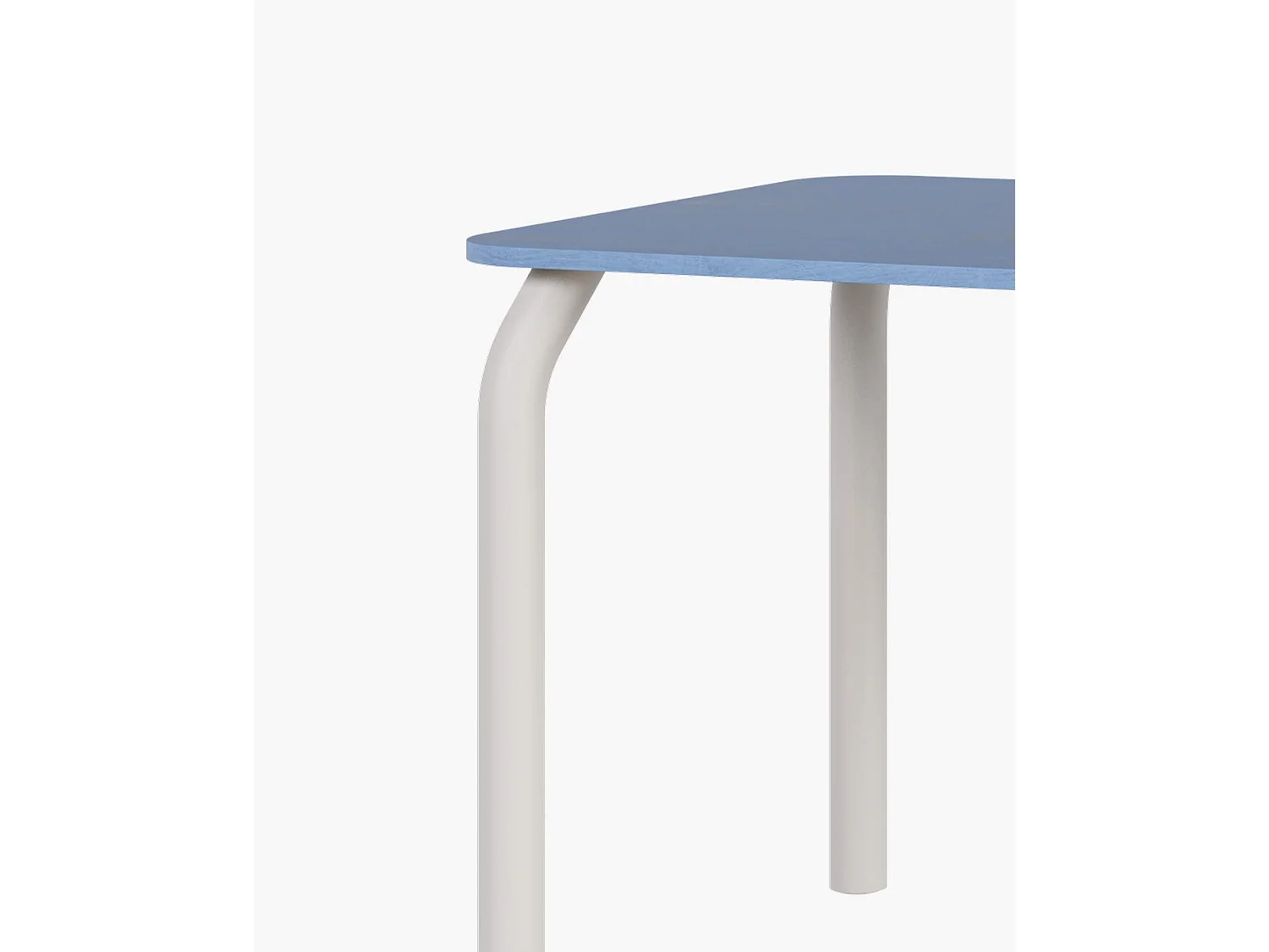 noo.ma eettafel 100x100 cm, houten vierkant, 6-zits, frosty blue en piazza beige