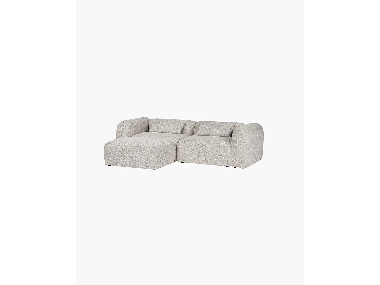 Yaro Ottomane, 1-Sitzer Sofa, Clay Grey Mélange, 99,5x70x40 cm