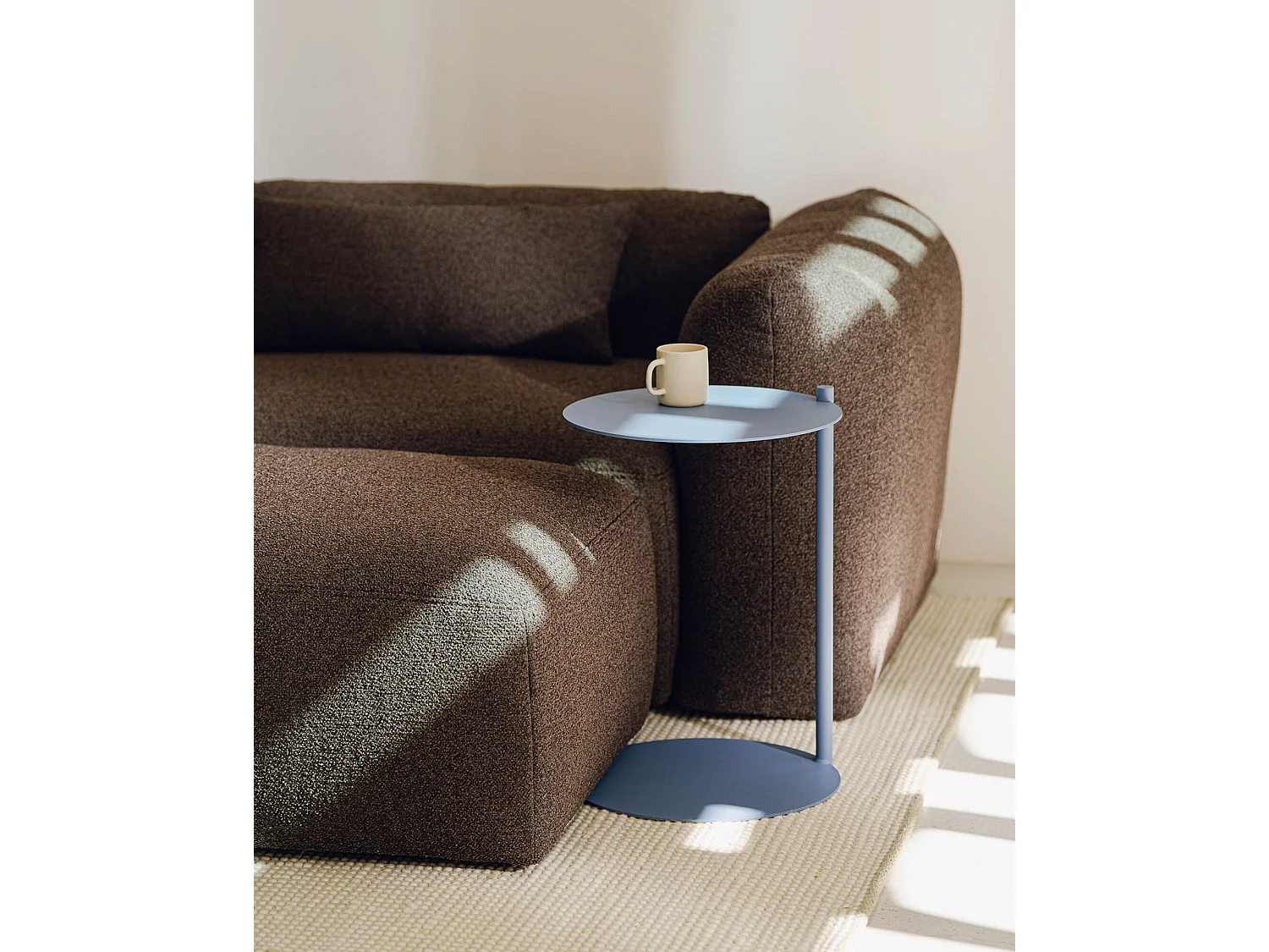 Yaro Ottomane, 1-Sitzer Sofa, Clay Grey Mélange, 99,5x70x40 cm
