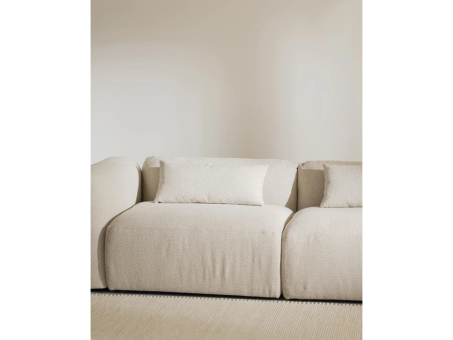 Yaro Ottomane, 1-Sitzer Sofa, Clay Grey Mélange, 99,5x70x40 cm