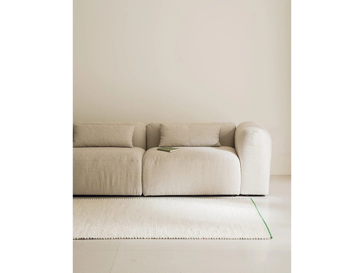 Yaro Ottomane, 1-Sitzer Sofa, Clay Grey Mélange, 99,5x70x40 cm