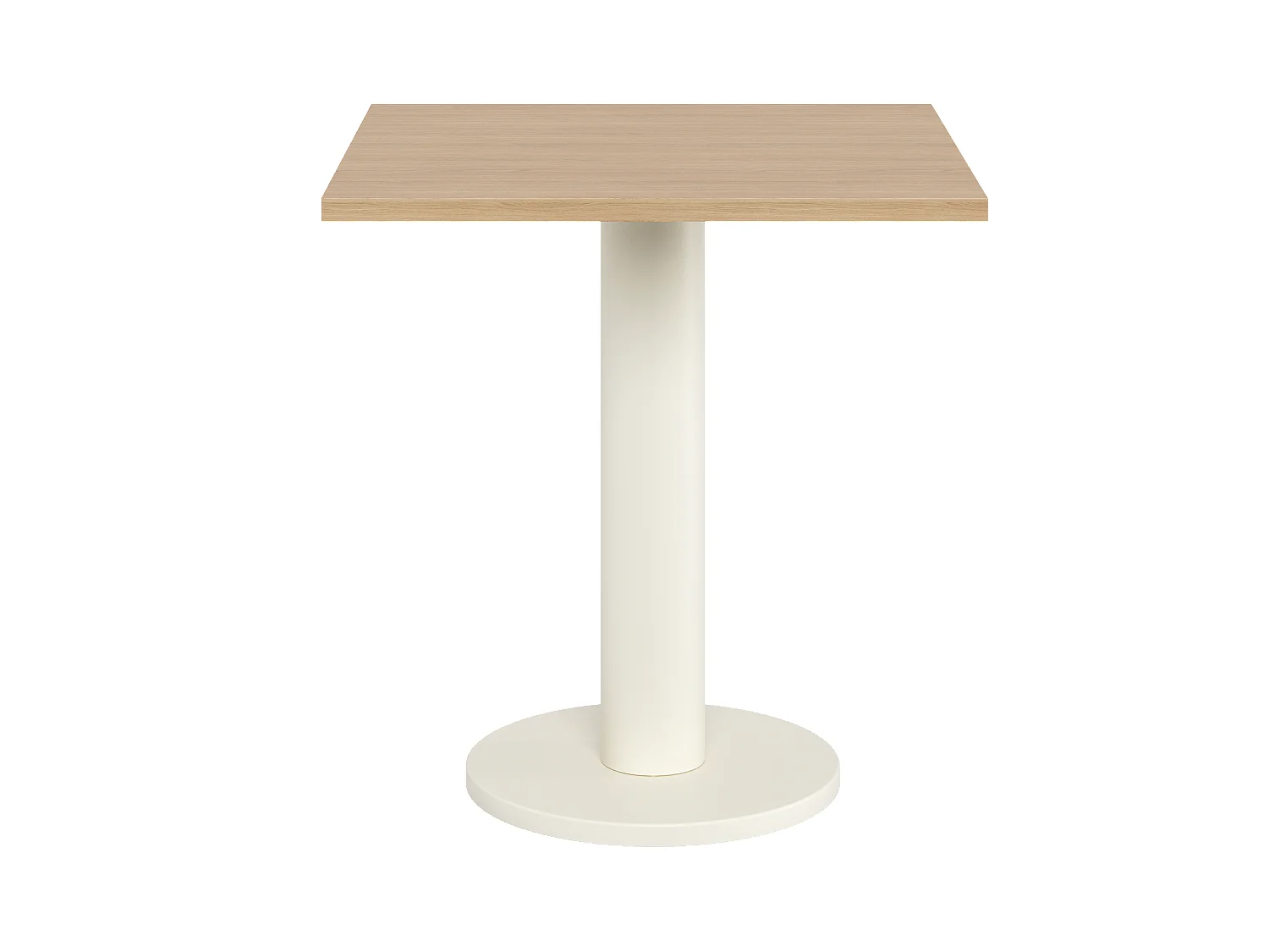 noo.ma vierkante eettafel voor 2 personen 70x70 cm eikenfineer - modern minimalistisch