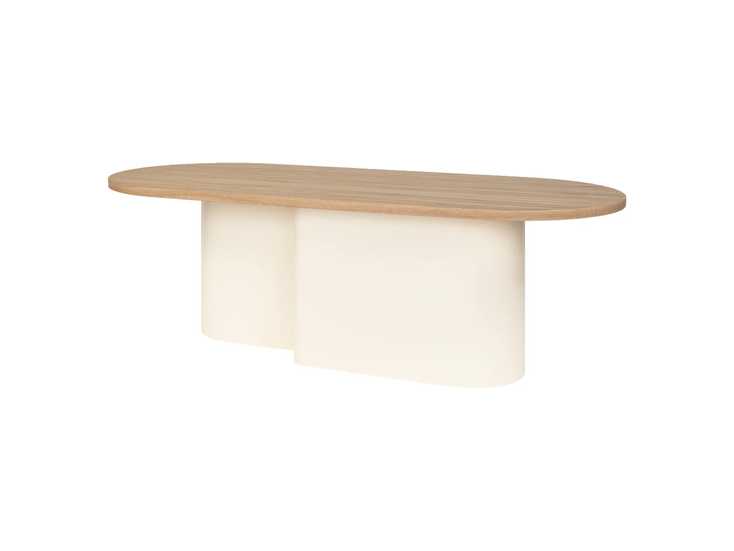 noo.ma moderne minimalistische dressoir 115 cm - eikfineer, stalen frame, beige