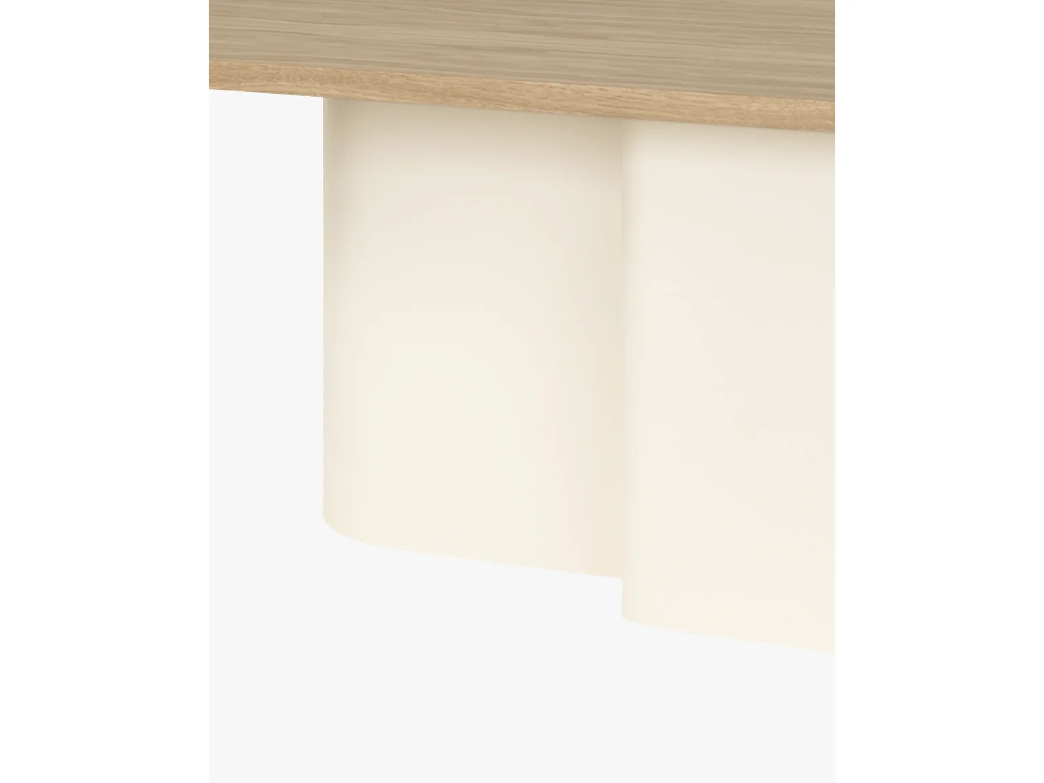 noo.ma moderne minimalistische dressoir 115 cm - eikfineer, stalen frame, beige