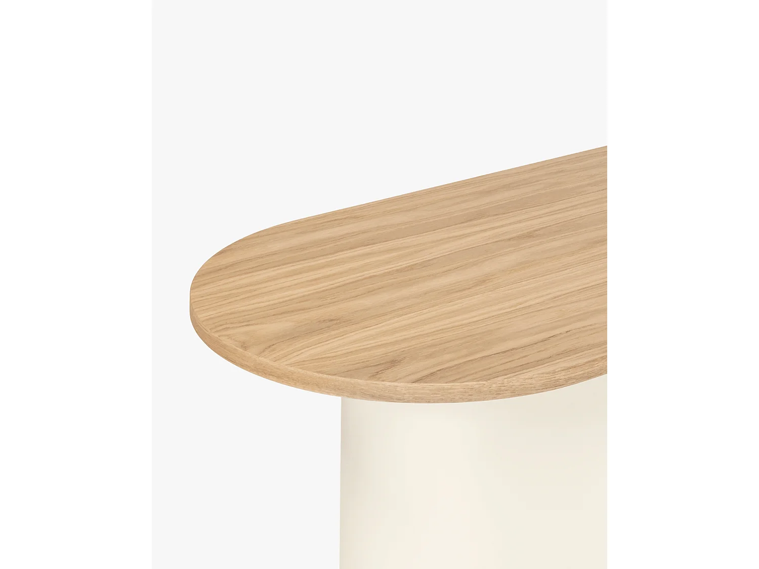 noo.ma moderne minimalistische dressoir 115 cm - eikfineer, stalen frame, beige