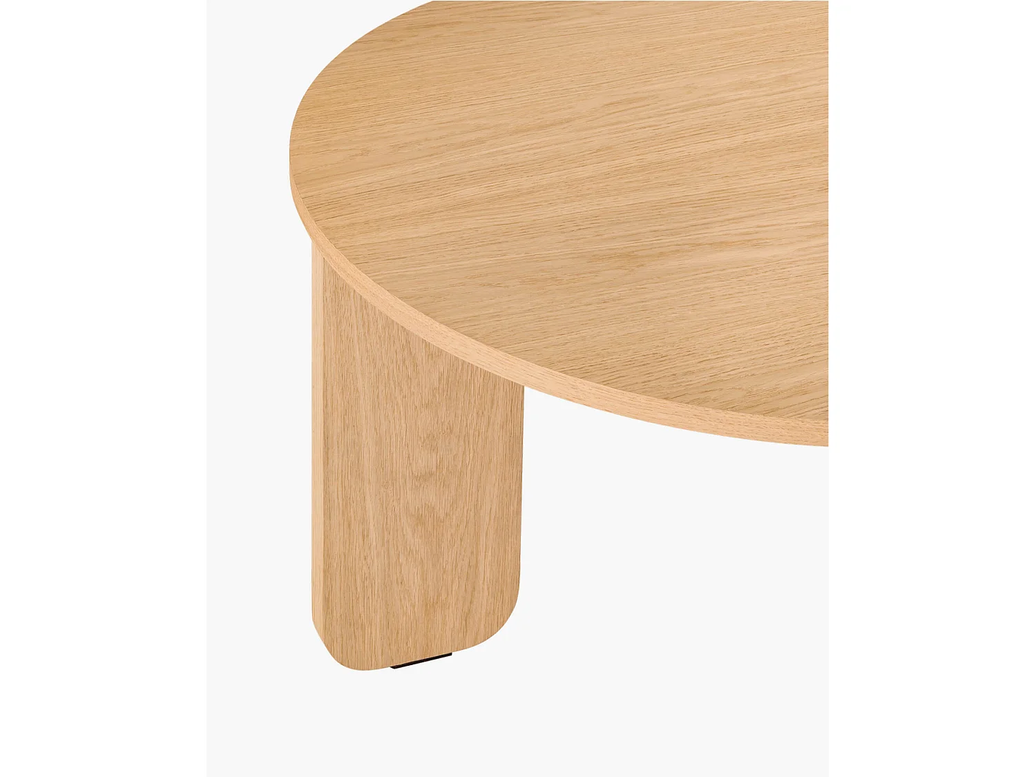 noo.ma Kuvu Couchtisch aus Eichenholz, 75 x 75 x 37,5 cm, matt furniert