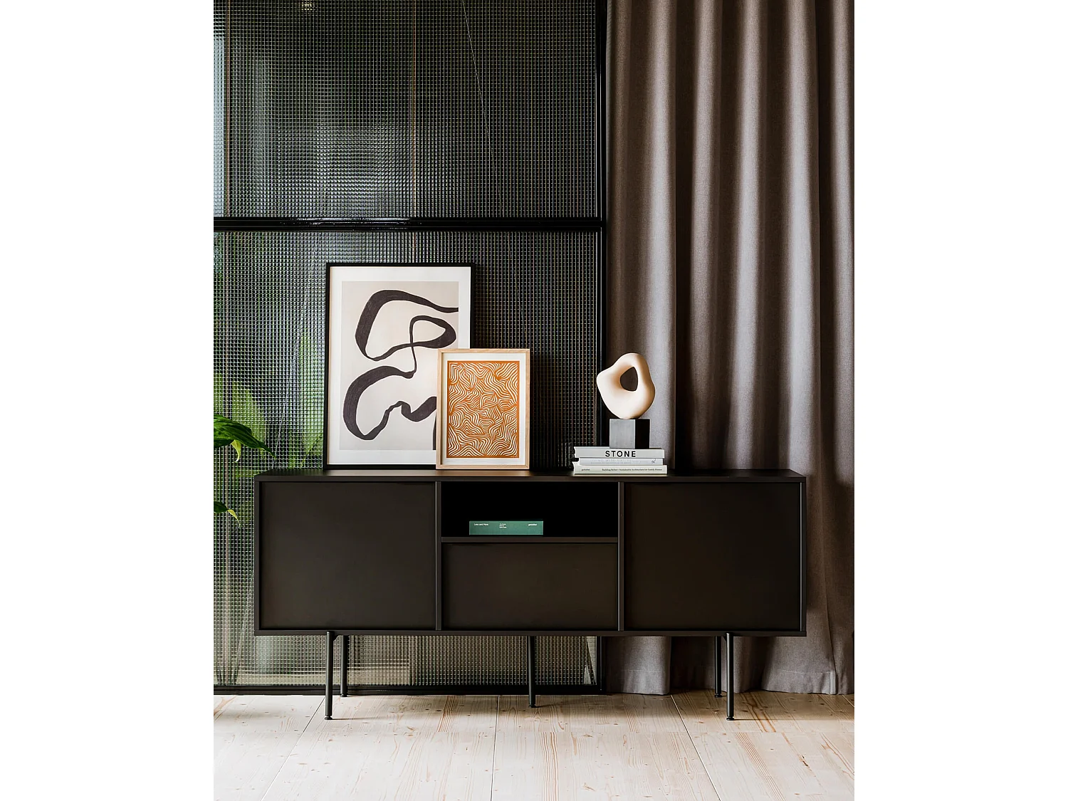 Buffet Bau noo.ma - 180 cm, design contemporain, grande capacité