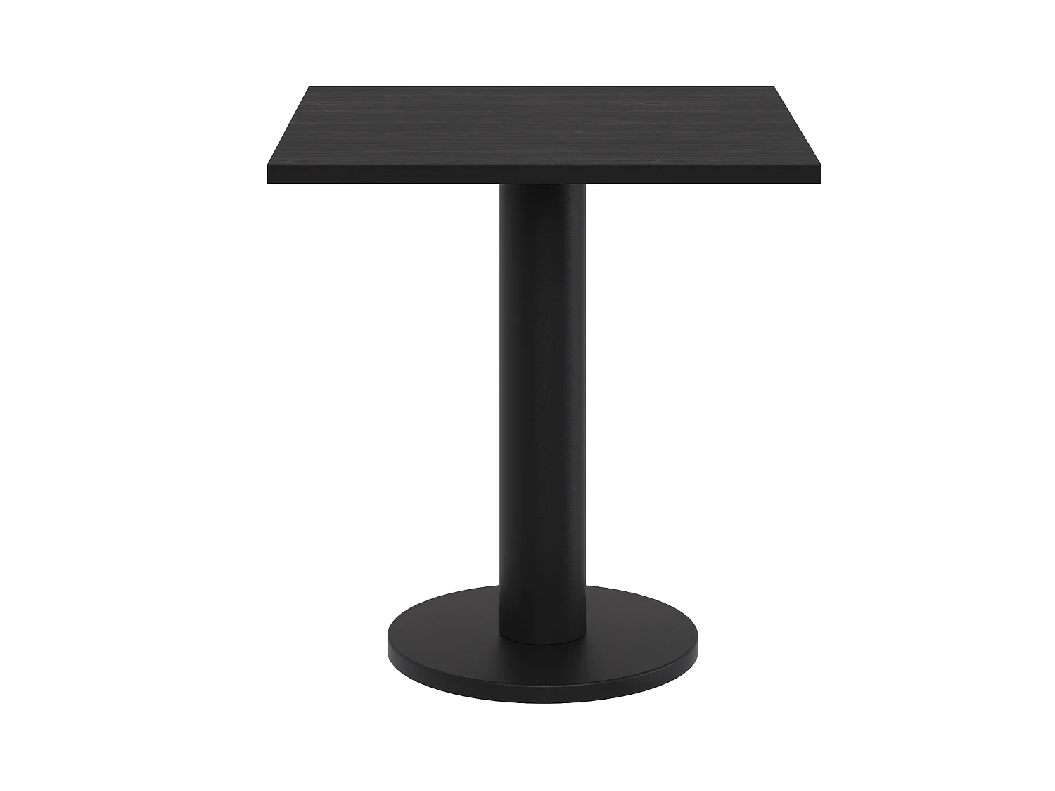 noo.ma eettafel voor 2 personen 70x70 cm - melamine eiken, stalen onderstel