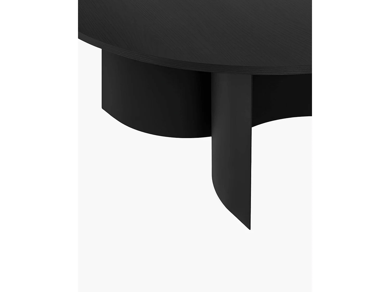 noo.ma moderne salontafel vierkant 95x95x44 cm fineer zwart