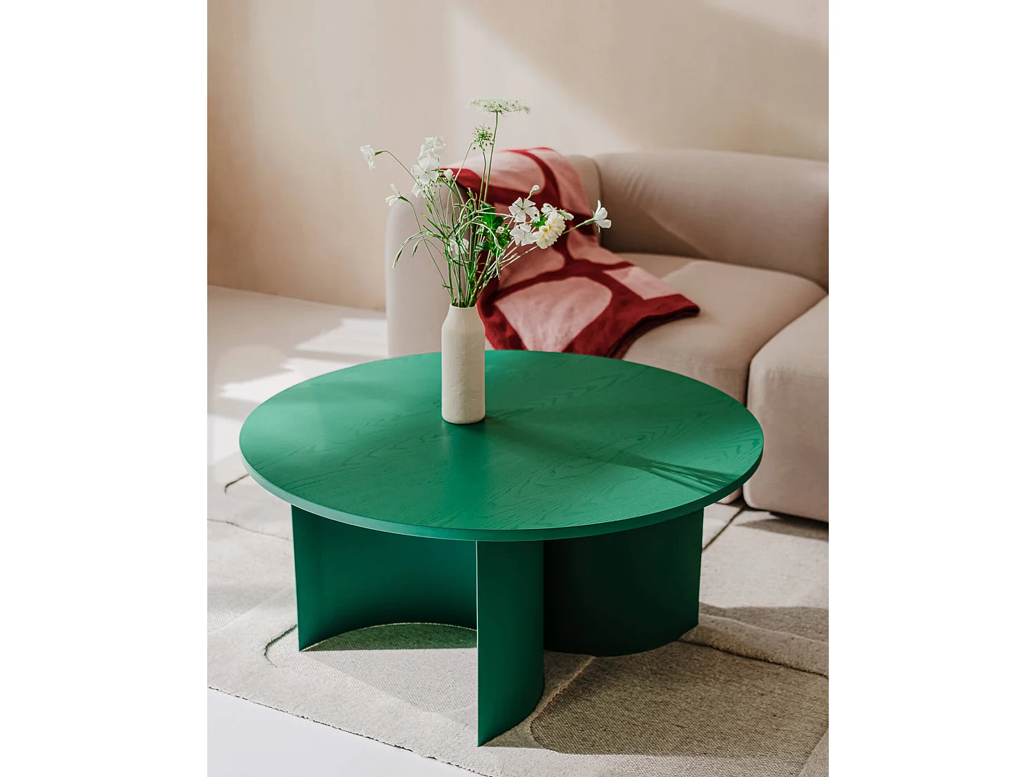 noo.ma moderne salontafel vierkant 95x95x44 cm fineer zwart