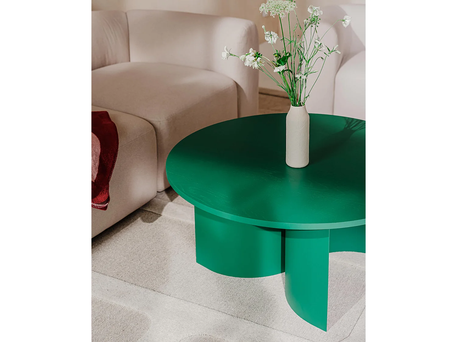 noo.ma moderne salontafel vierkant 95x95x44 cm fineer zwart