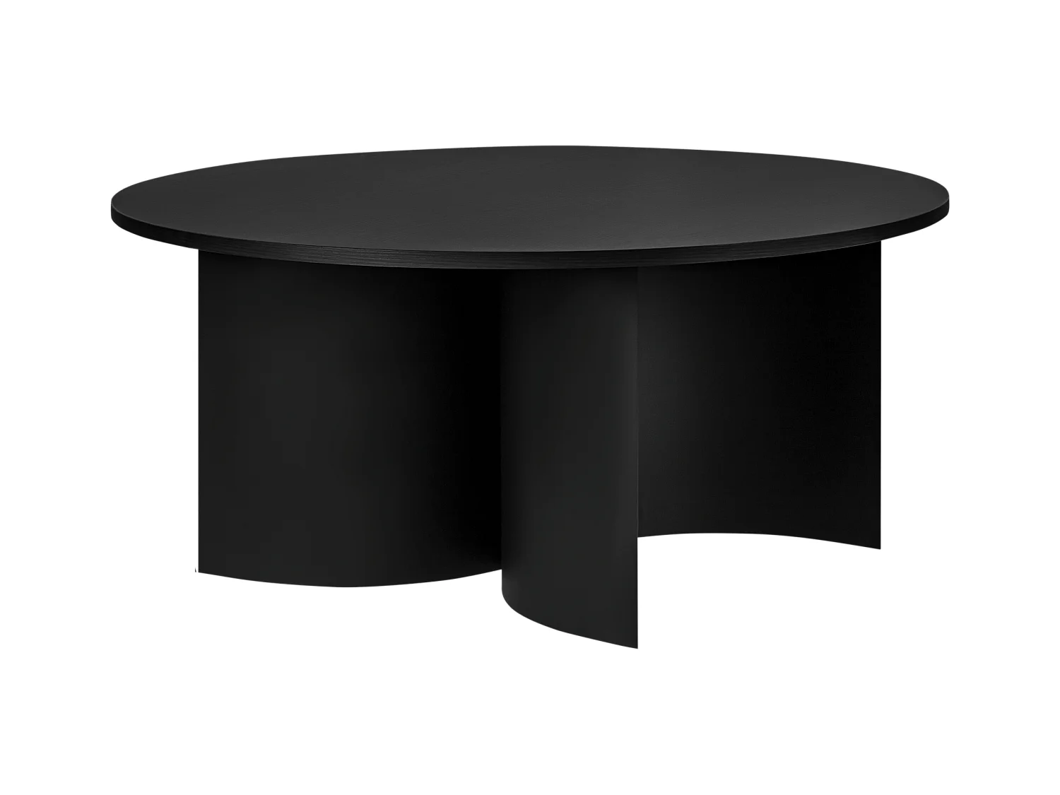 noo.ma moderne salontafel vierkant 95x95x44 cm fineer zwart