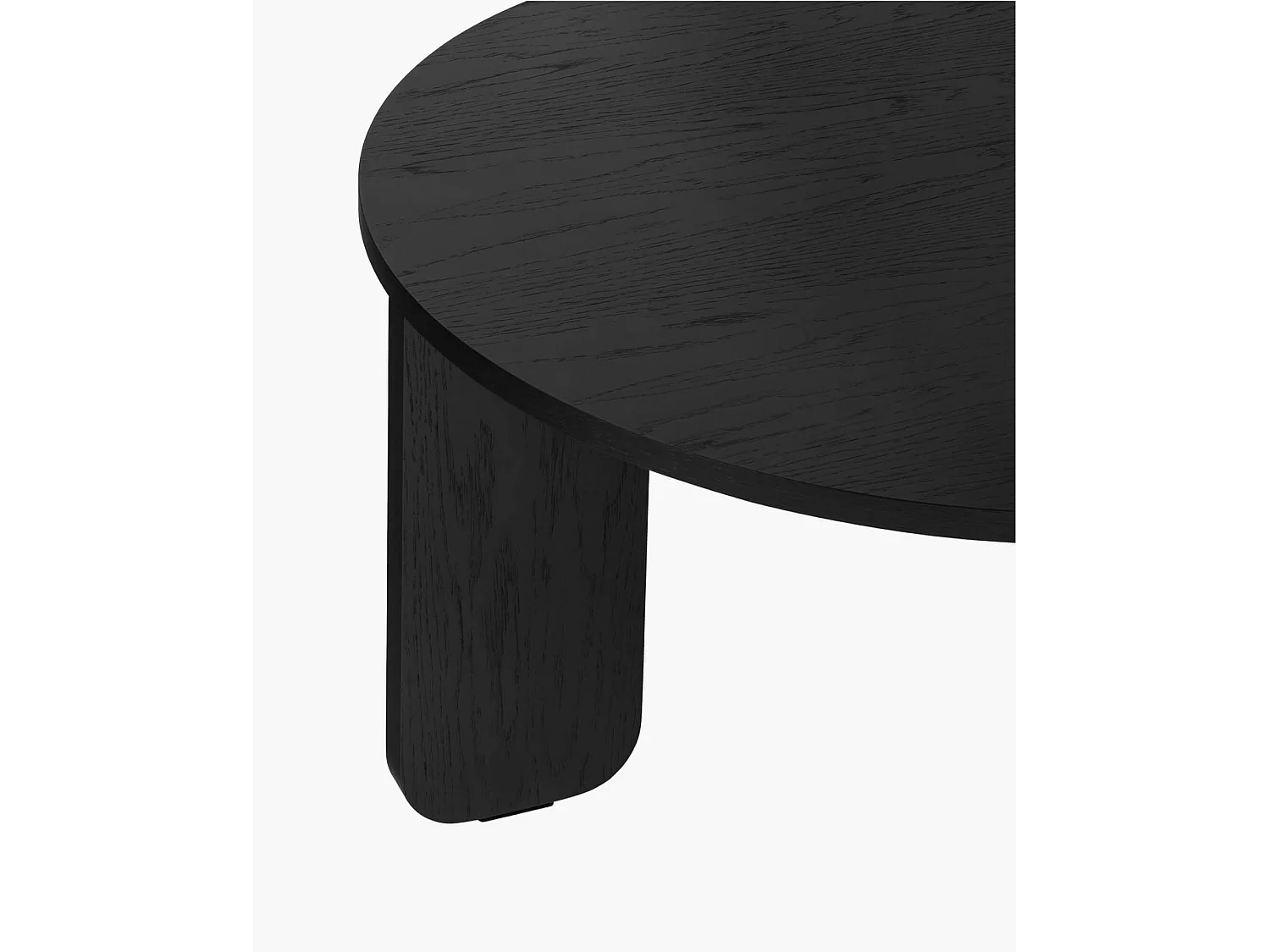 noo.ma stolik kawowy nowoczesny czarny 75x75x37,5 cm, matowa fornir