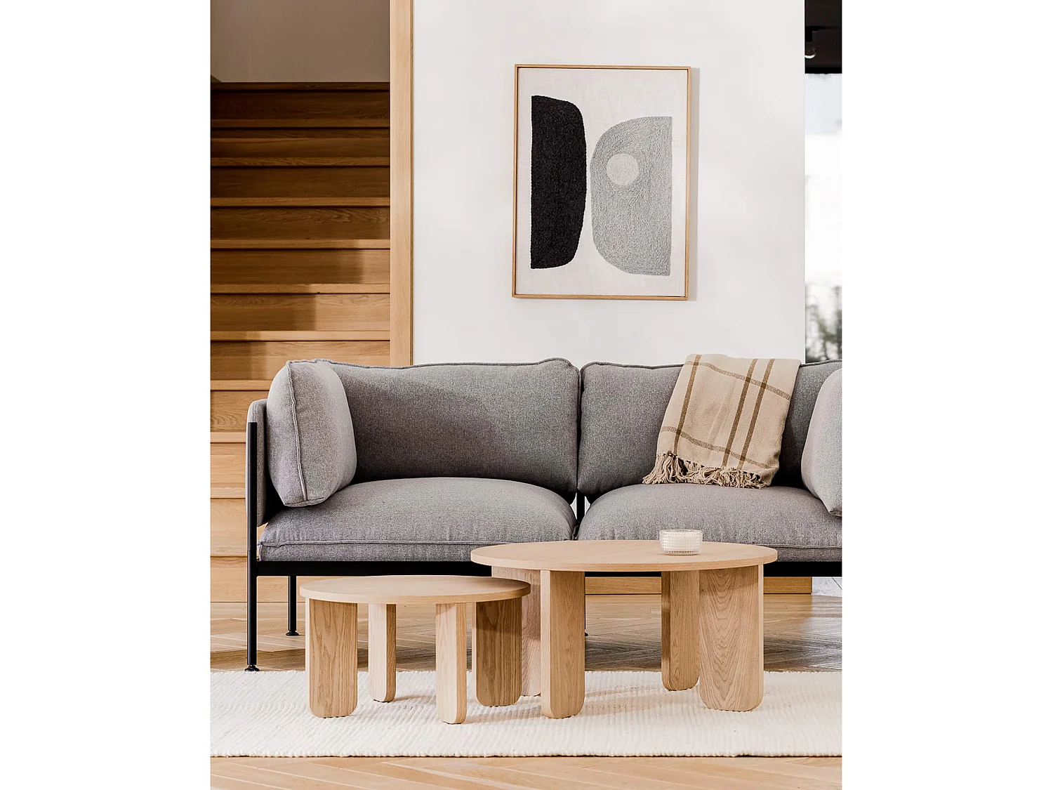 noo.ma stolik kawowy nowoczesny czarny 75x75x37,5 cm, matowa fornir