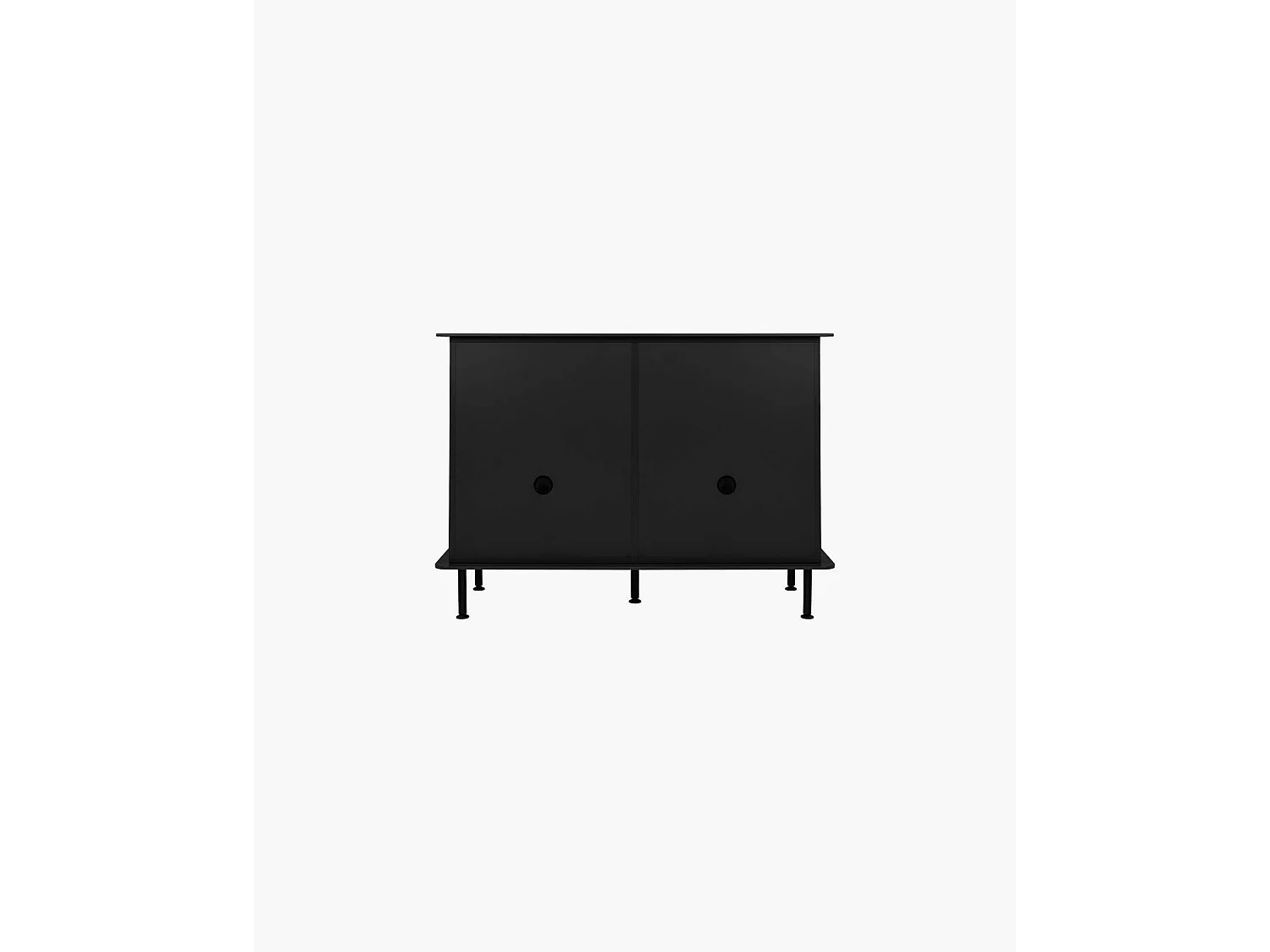 Buffet Suumo noo.ma - buffet polyvalent à étagères réglables, design rond